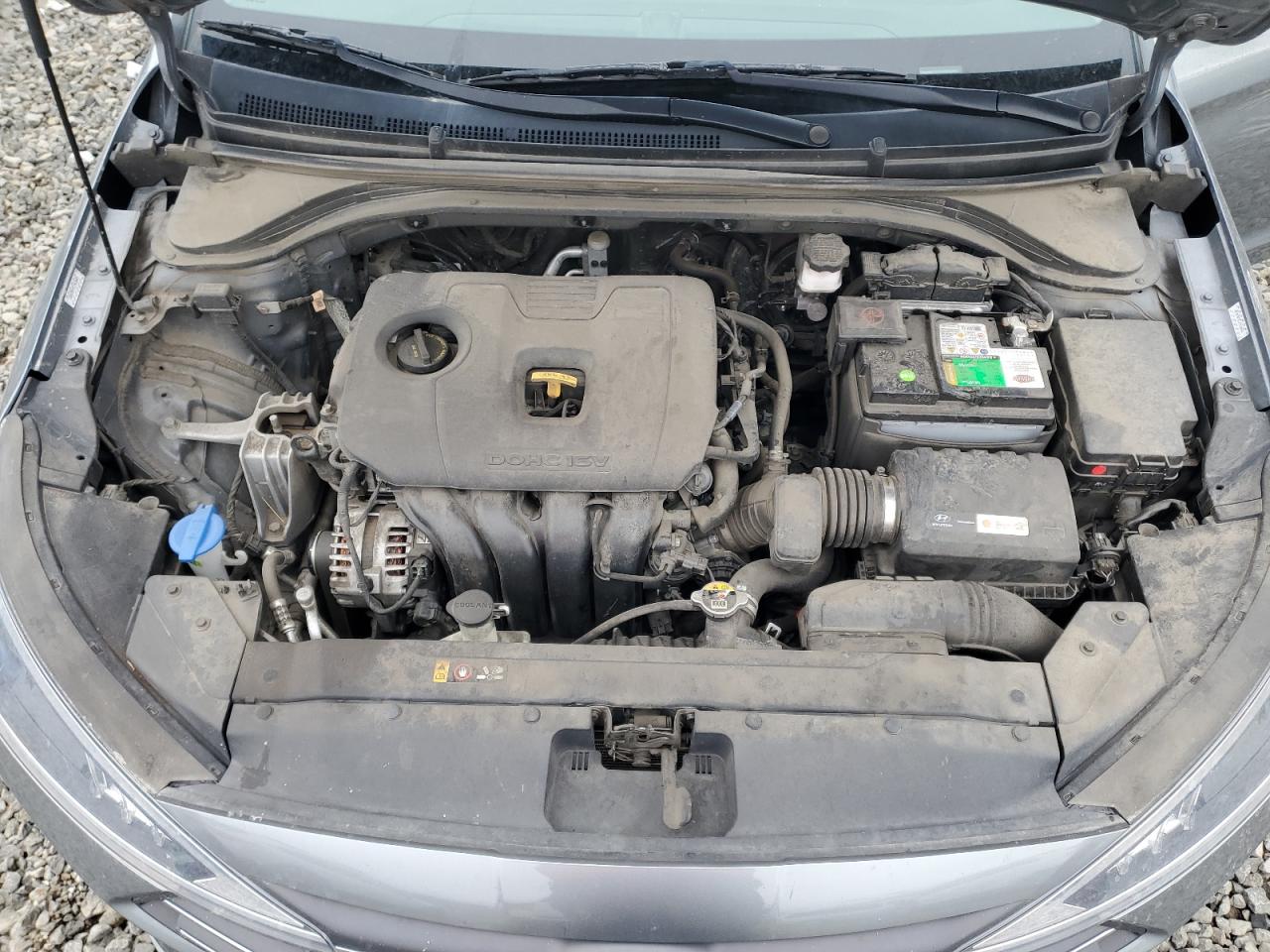 2019 Hyundai Elantra VIN KMHD74LF1KU810197 Copart auction photo, rear end damage thumbnail 11