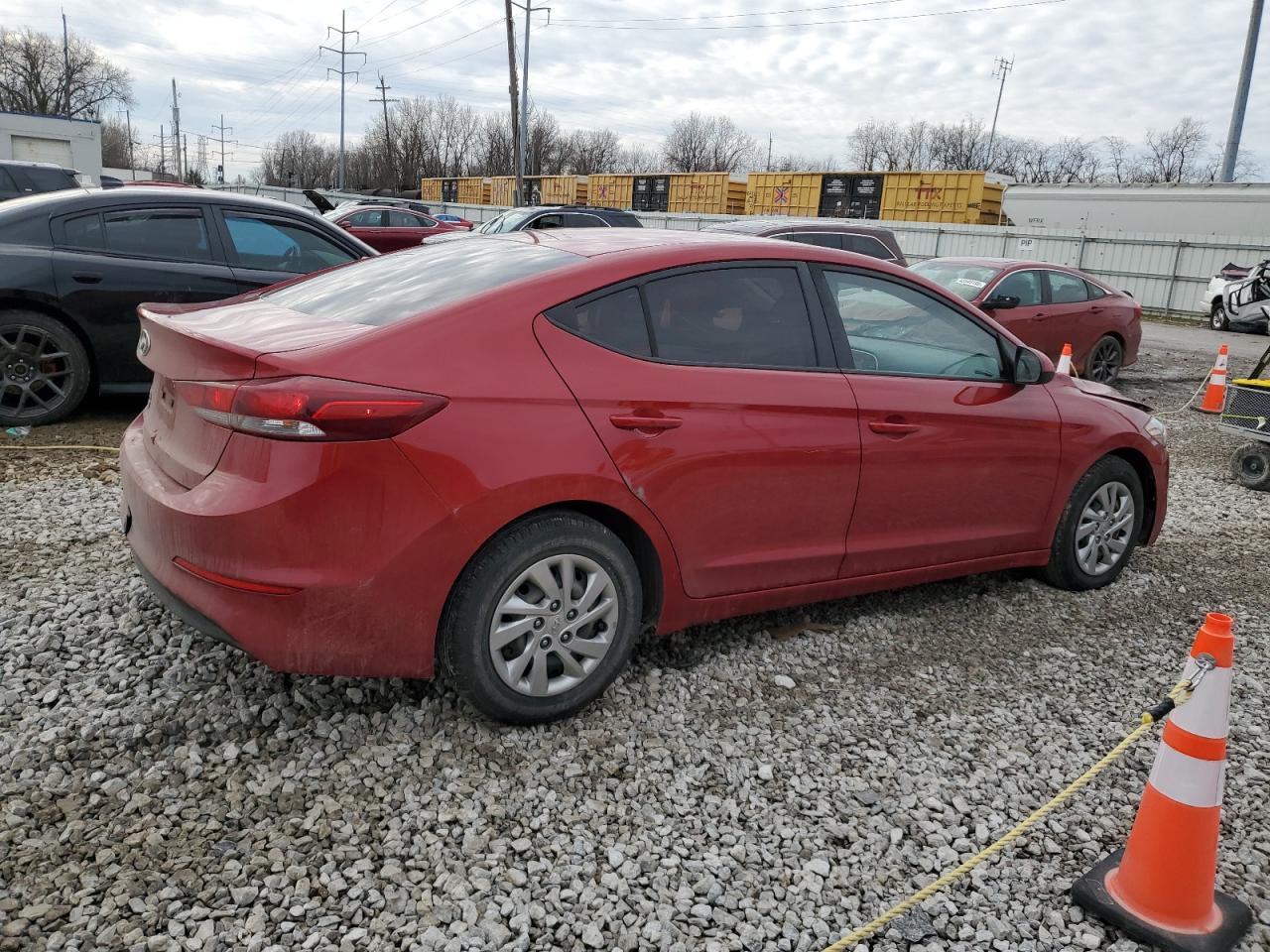 2018 Hyundai Elantra VIN KMHD74LF4JU658611 Copart auction photo, minor dent/scratches / front end damage thumbnail 3