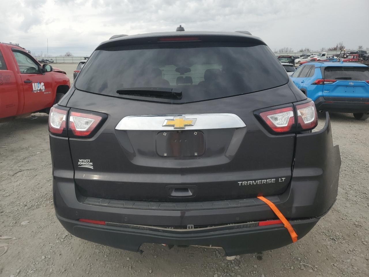2016 Chevrolet Traverse VIN 1GNKRGKD2GJ228522 Copart auction photo, side / rear end damage thumbnail 6