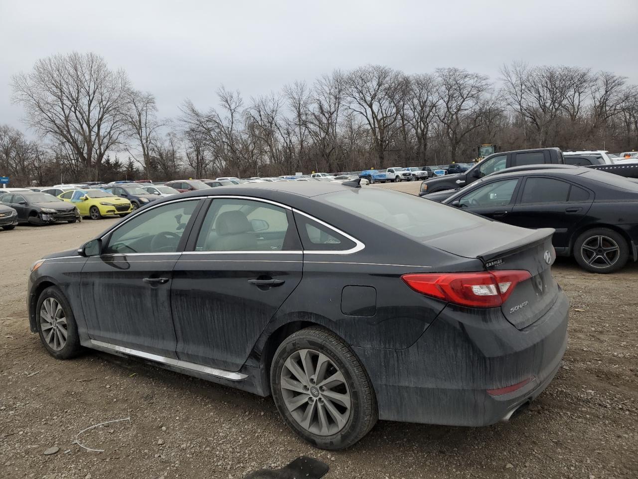 2015 Hyundai Sonata VIN 5NPE34AF4FH223354 Copart auction photo, mechanical damage thumbnail 2