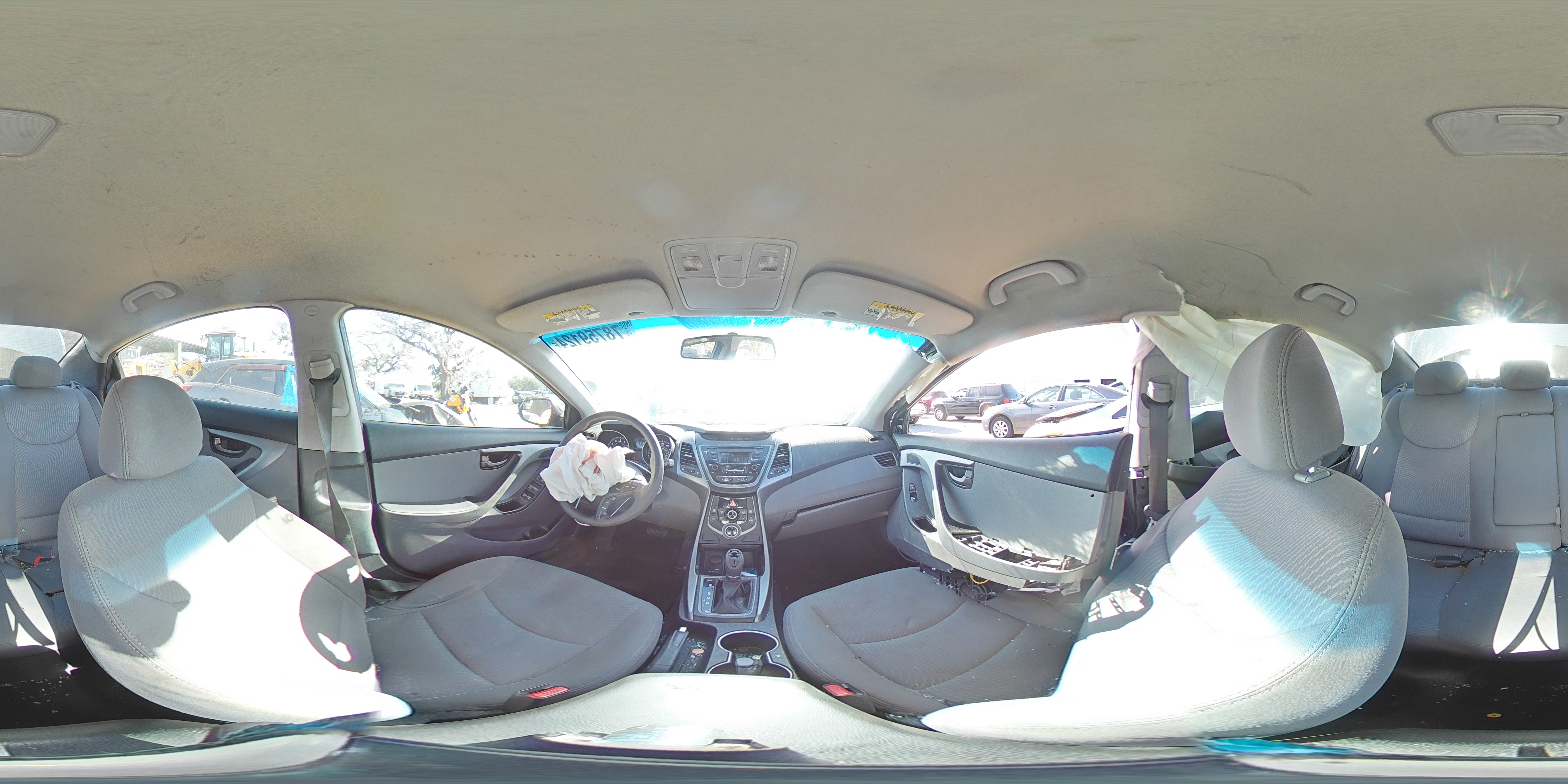 2014 Hyundai Elantra VIN 5NPDH4AE9EH538699 Copart auction photo, side / front end damage thumbnail 13