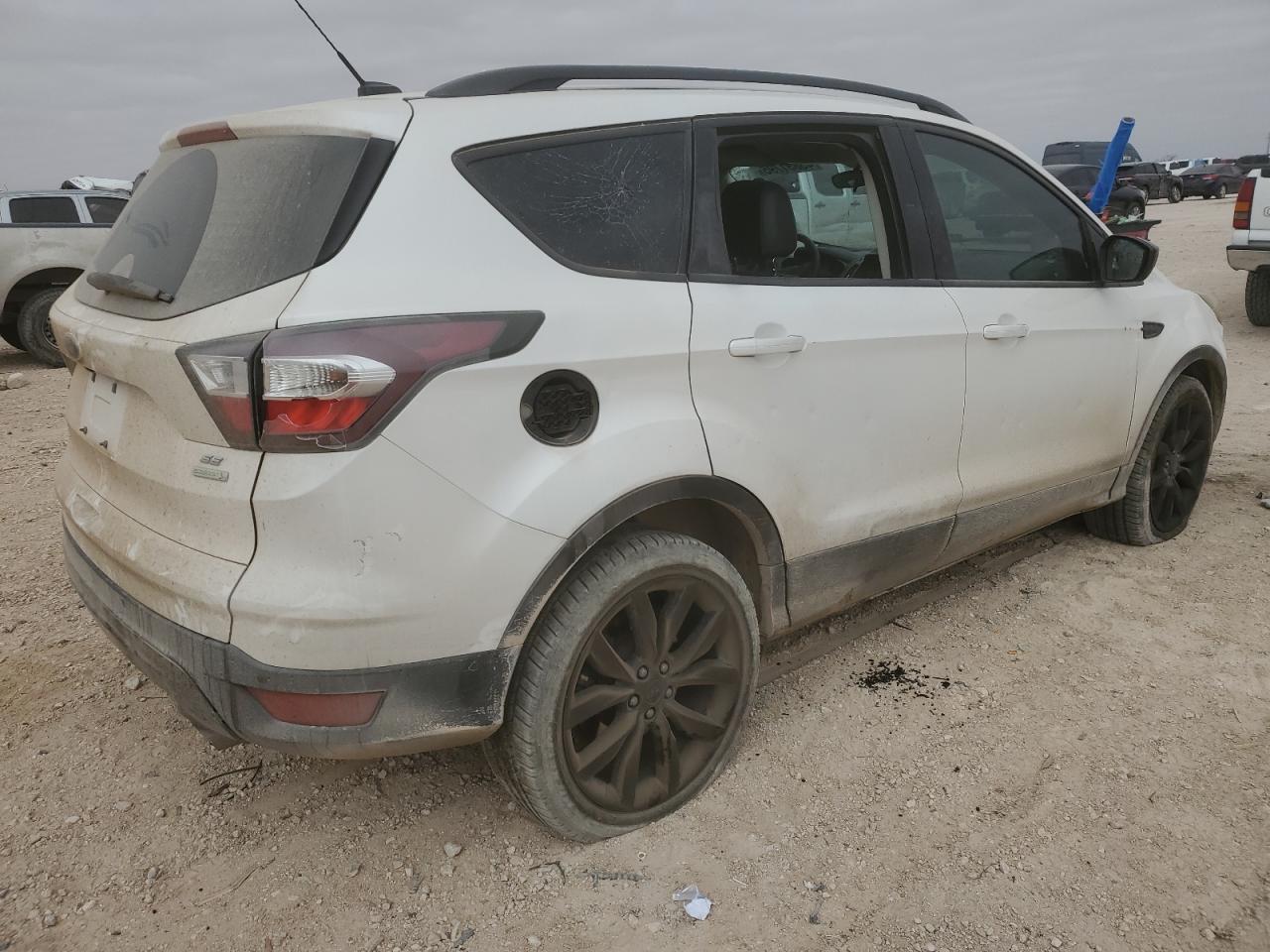 2017 Ford Escape VIN 1FMCU0G98HUA13634 Copart auction photo, side damage thumbnail 3