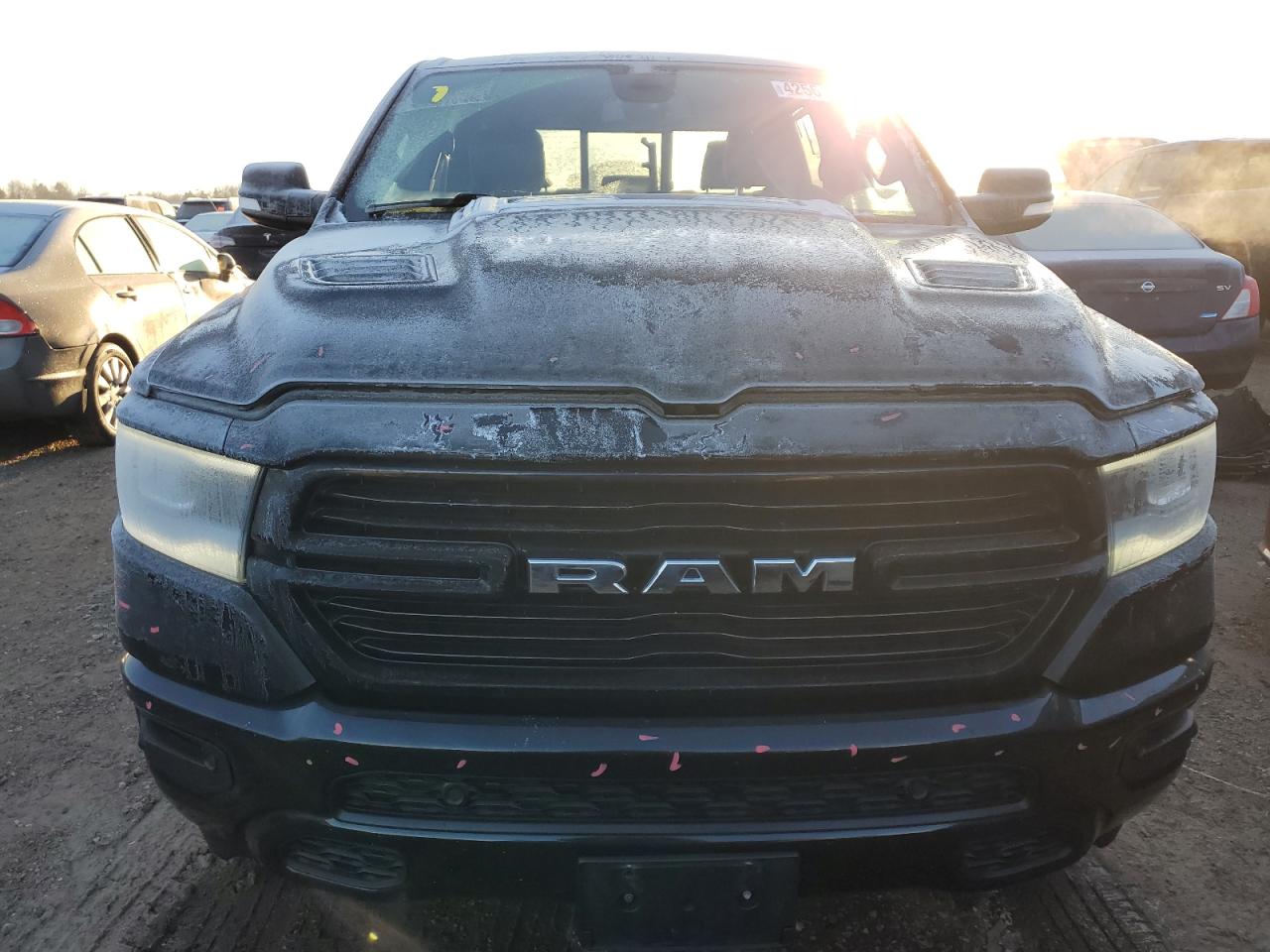 2020 RAM 1500 VIN 1C6SRFJT3LN325122 Copart auction photo, rear end / side damage thumbnail 5