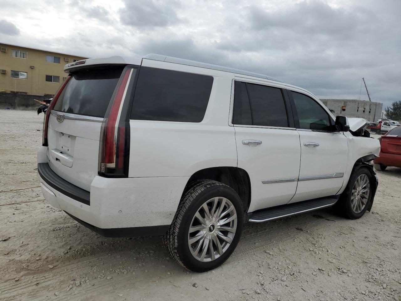 2017 Cadillac Escalade VIN 1GYS3AKJ9HR181693 Copart auction photo, front end / mechanical damage thumbnail 3
