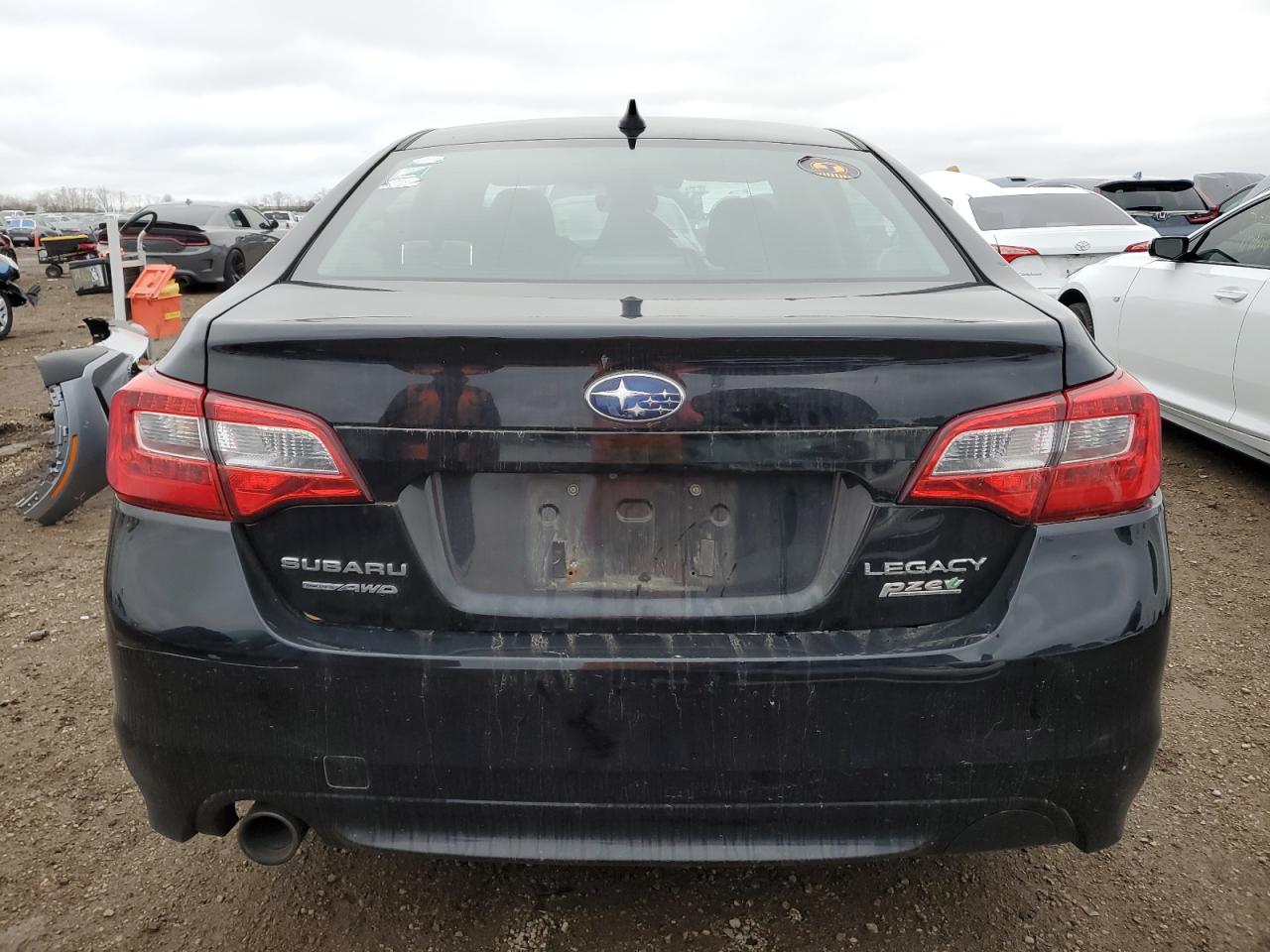 2017 Subaru Legacy VIN 4S3BNAF62H3046287 Copart auction photo, front end / rear end damage thumbnail 6