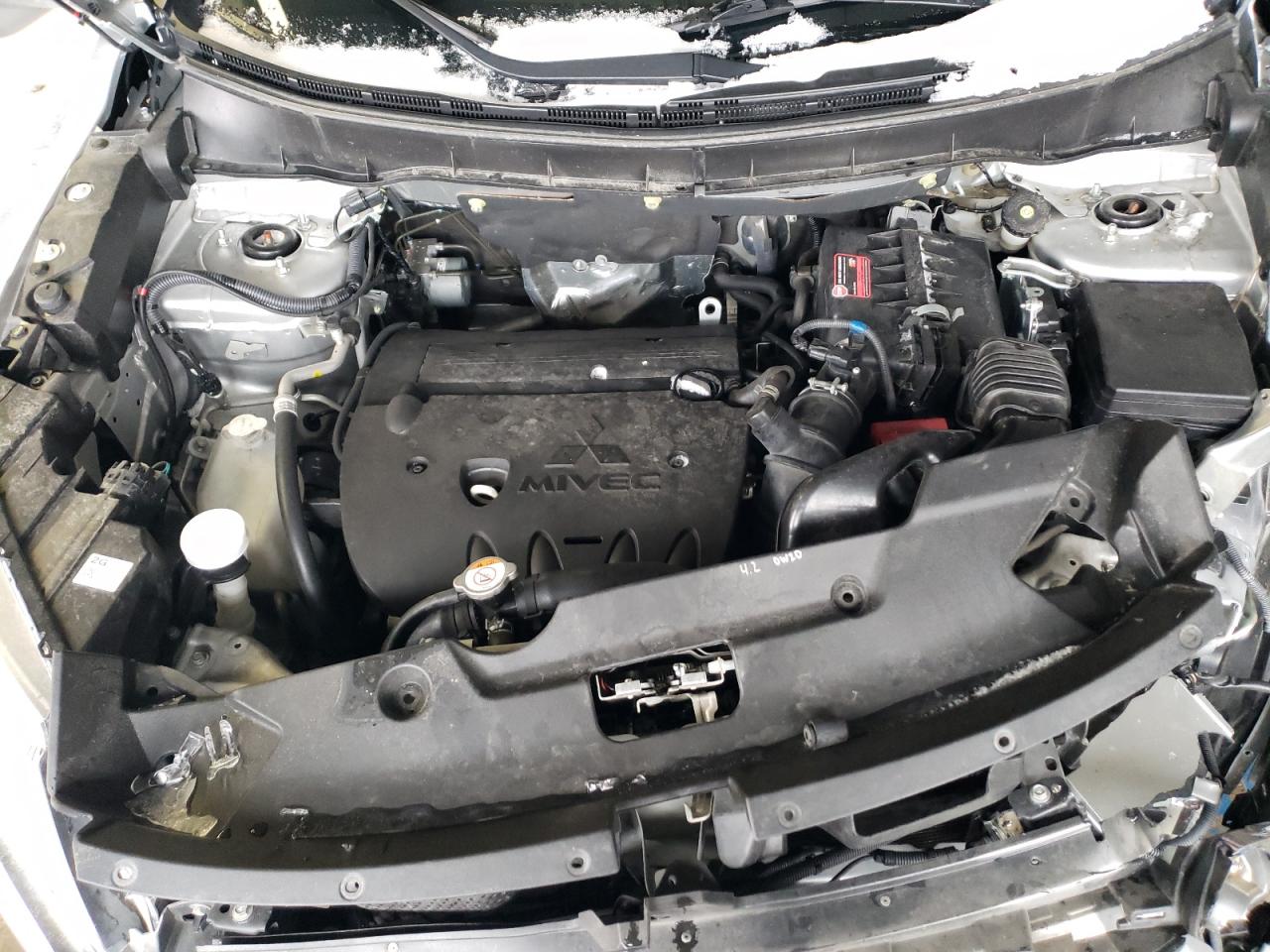 2021 Mitsubishi Outlander VIN JA4ARUAU1MU015957 Copart auction photo, front end damage thumbnail 13