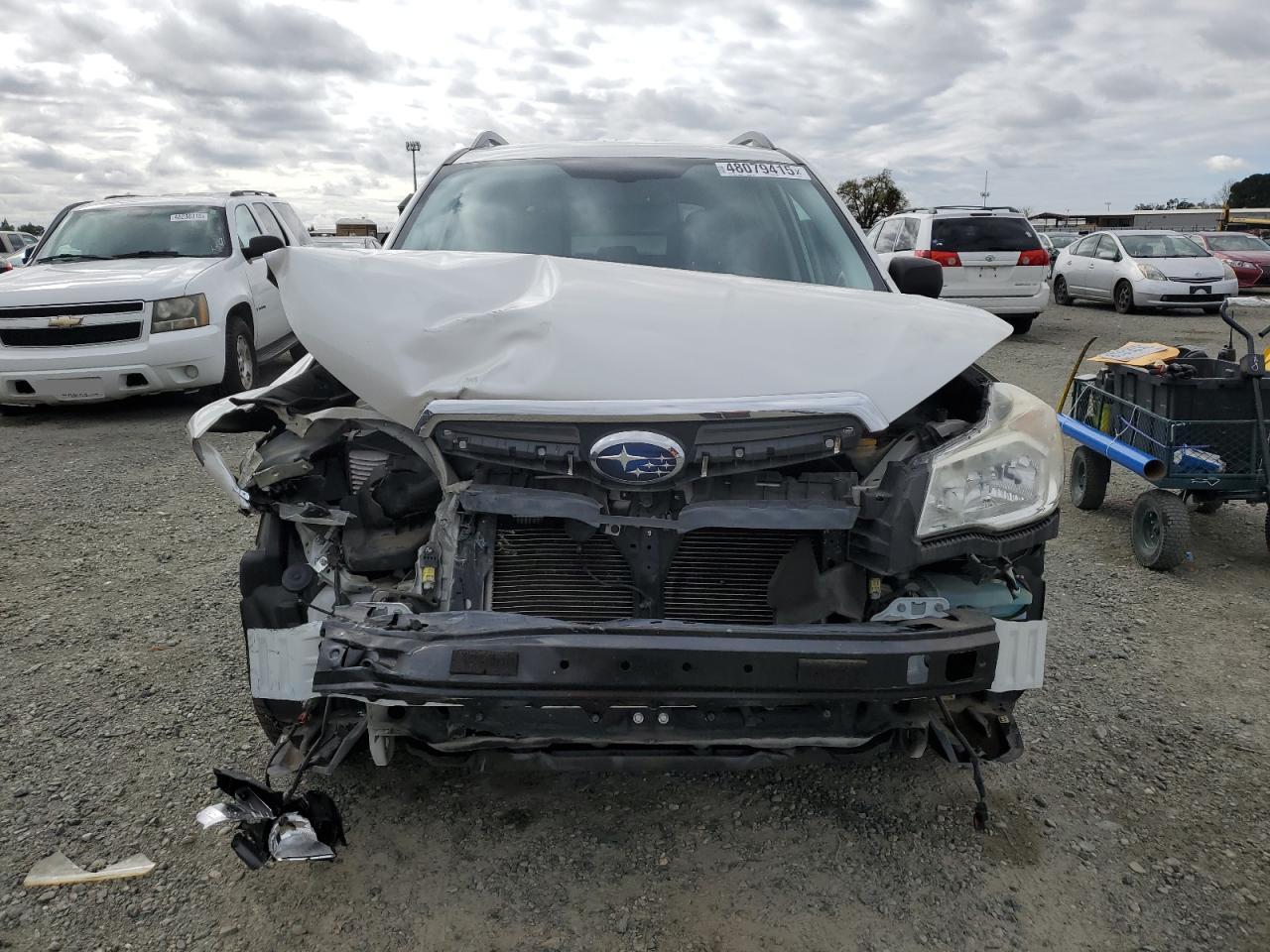 2015 Subaru Forester VIN JF2SJABC2FH563503 Copart auction photo, front end damage thumbnail 5