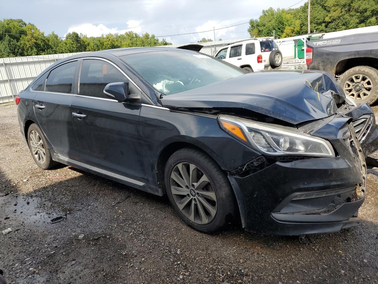 2022 Hyundai Sonata VIN 5NPE34AFXGH361823 Copart auction photo, front end damage thumbnail 4