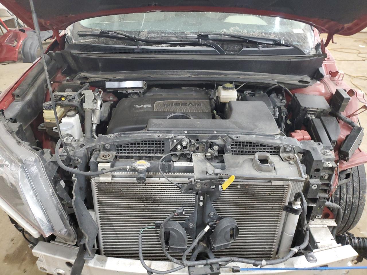 2017 Nissan Pathfinder VIN 5N1DR2MN6HC904112 Copart auction photo, front end damage thumbnail 12
