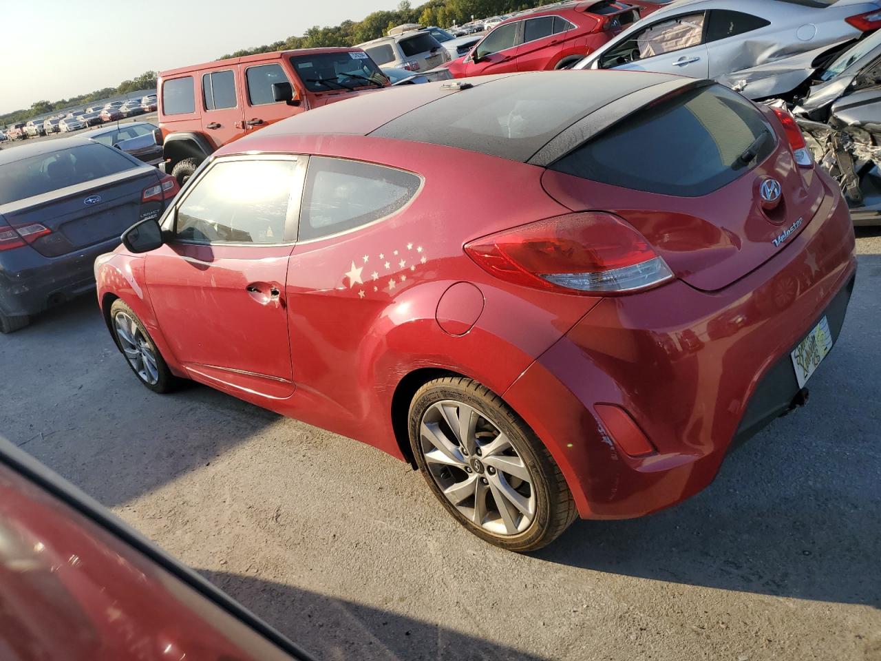 2016 Hyundai Veloster VIN KMHTC6AD3GU303443 Copart auction photo, front end damage thumbnail 2