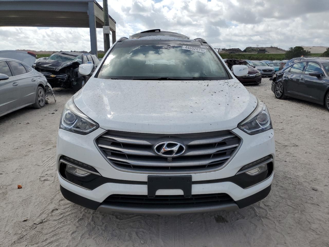 2017 Hyundai Santa Fe VIN 5XYZUDLBXHG413792 Copart auction photo, rear end / minor dent/scratches damage thumbnail 5