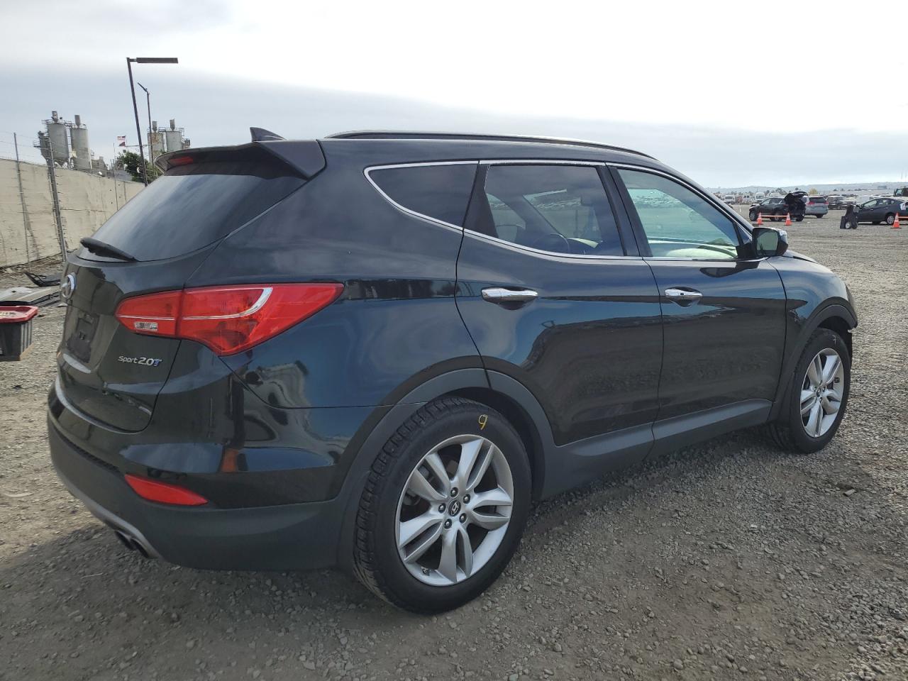 2014 Hyundai Santa Fe VIN 5XYZU3LA1EG193763 Copart auction photo, front end / minor dent/scratches damage thumbnail 3