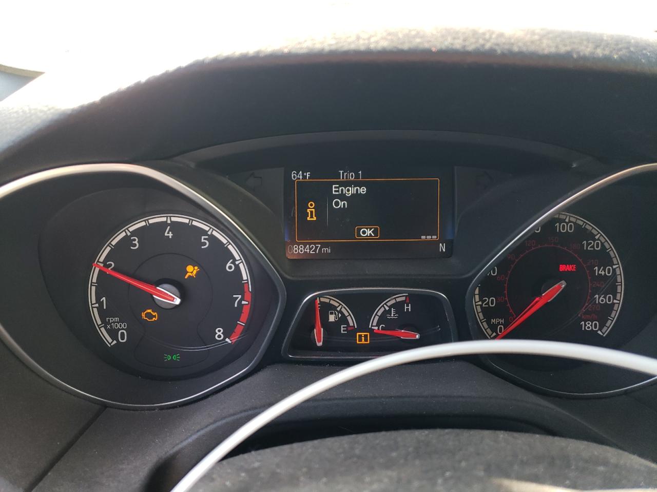 2016 Ford Focus VIN 1FADP3L96GL289103 Copart auction photo, rear end damage thumbnail 9