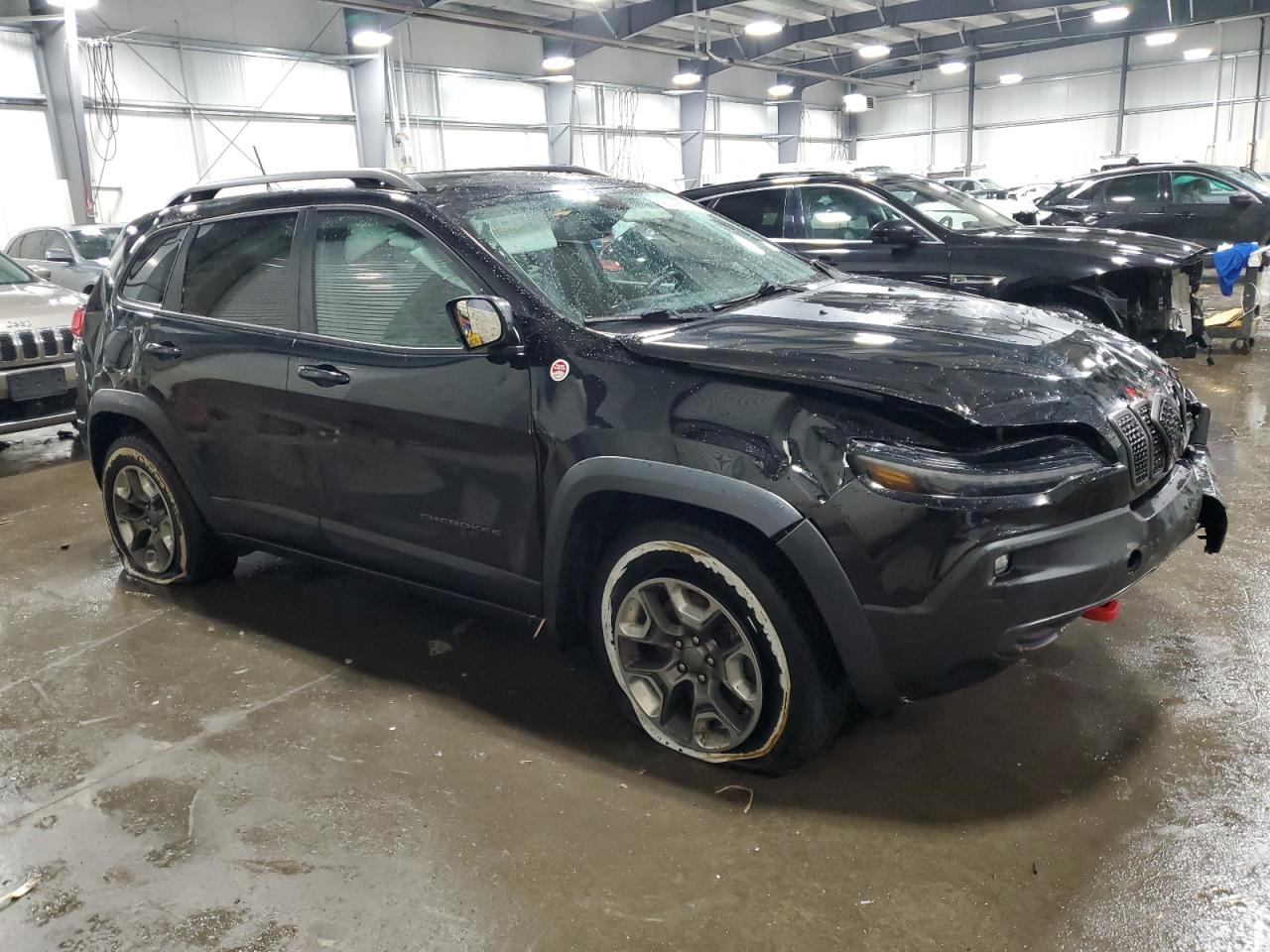 2019 Jeep Cherokee VIN 1C4PJMBX9KD461643 Copart auction photo, rollover damage thumbnail 4