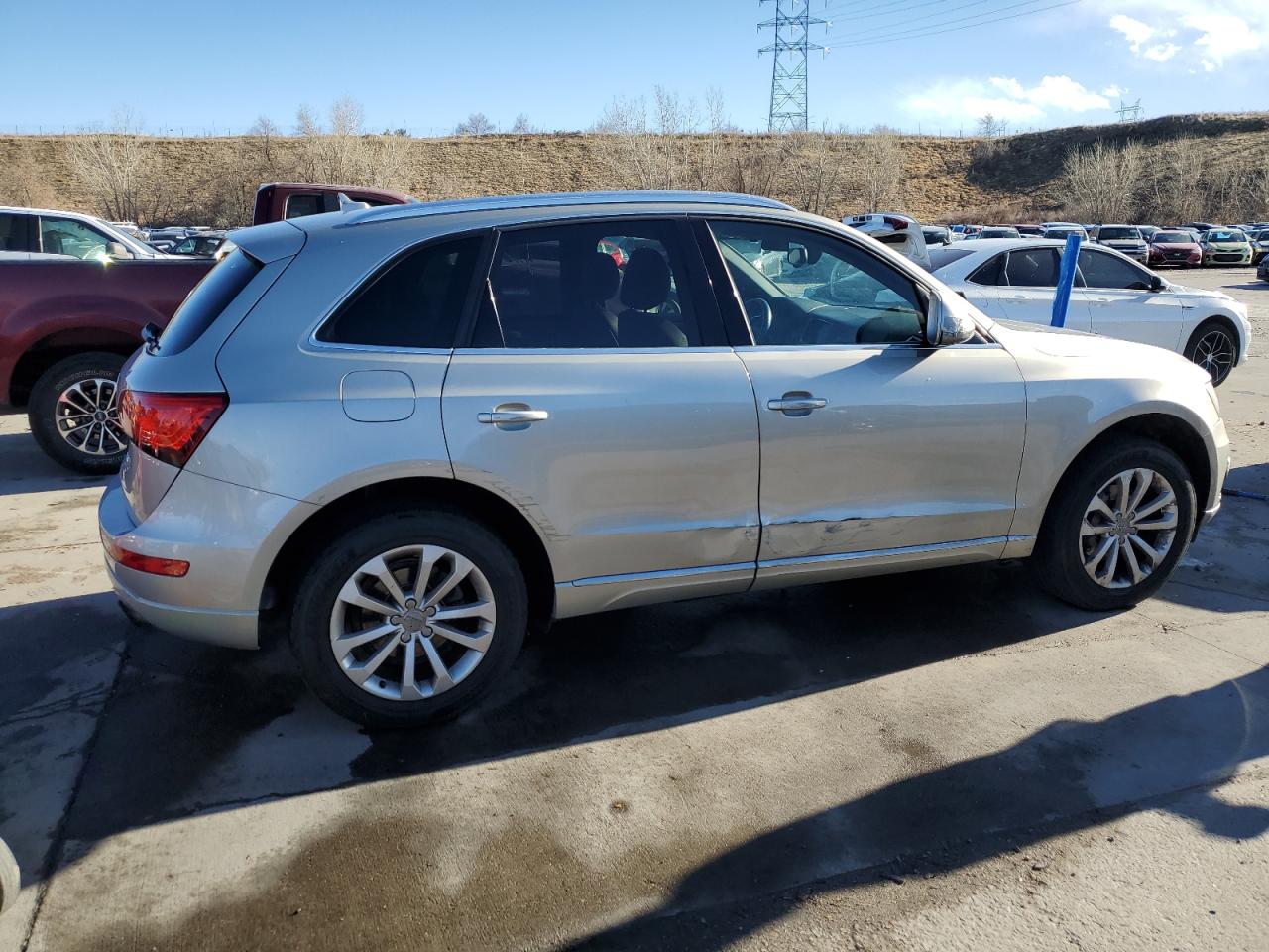2013 Audi Q5 VIN WA1LFAFP3DA053890 Copart auction photo, front end damage thumbnail 3