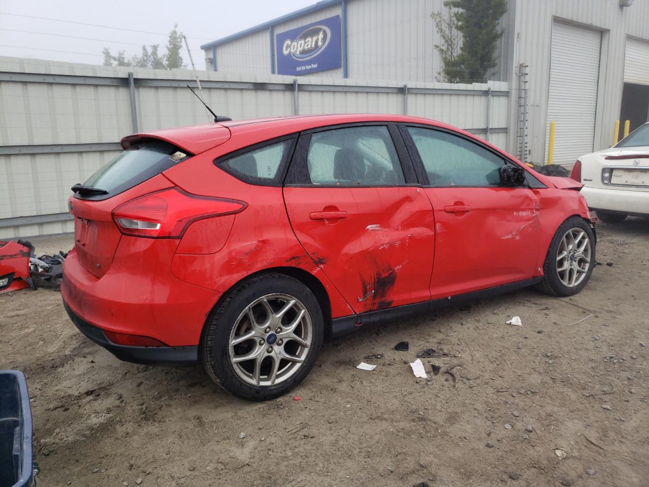 2015 Ford Focus VIN 1FADP3K2XFL349578 Copart auction photo, all over damage thumbnail 3