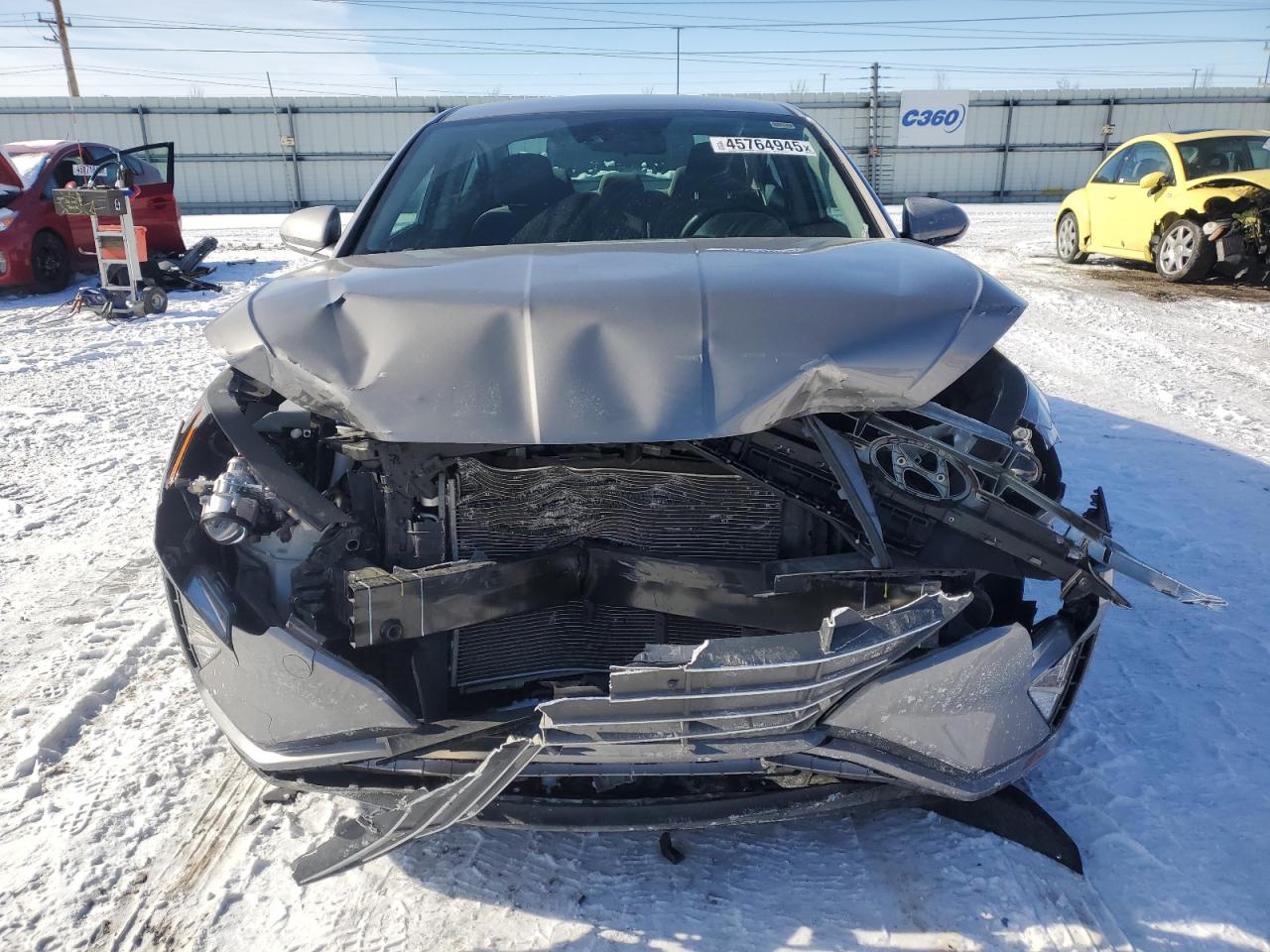 2020 Hyundai Elantra VIN KMHD84LF6LU074176 Copart auction photo, front end damage thumbnail 5