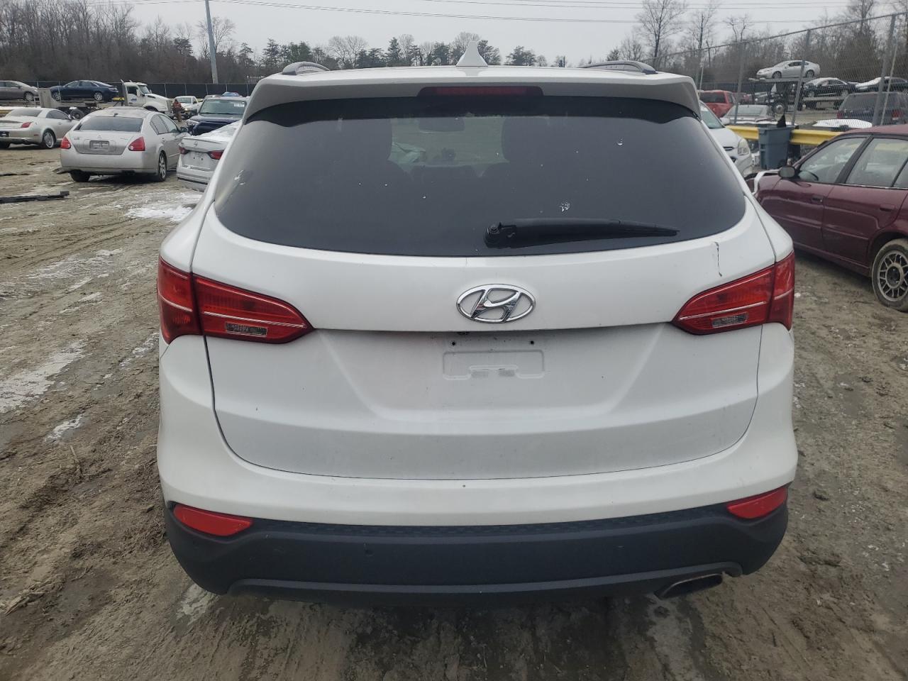 2014 Hyundai Santa Fe VIN 5XYZU3LB4EG166386 Copart auction photo, front end damage thumbnail 6