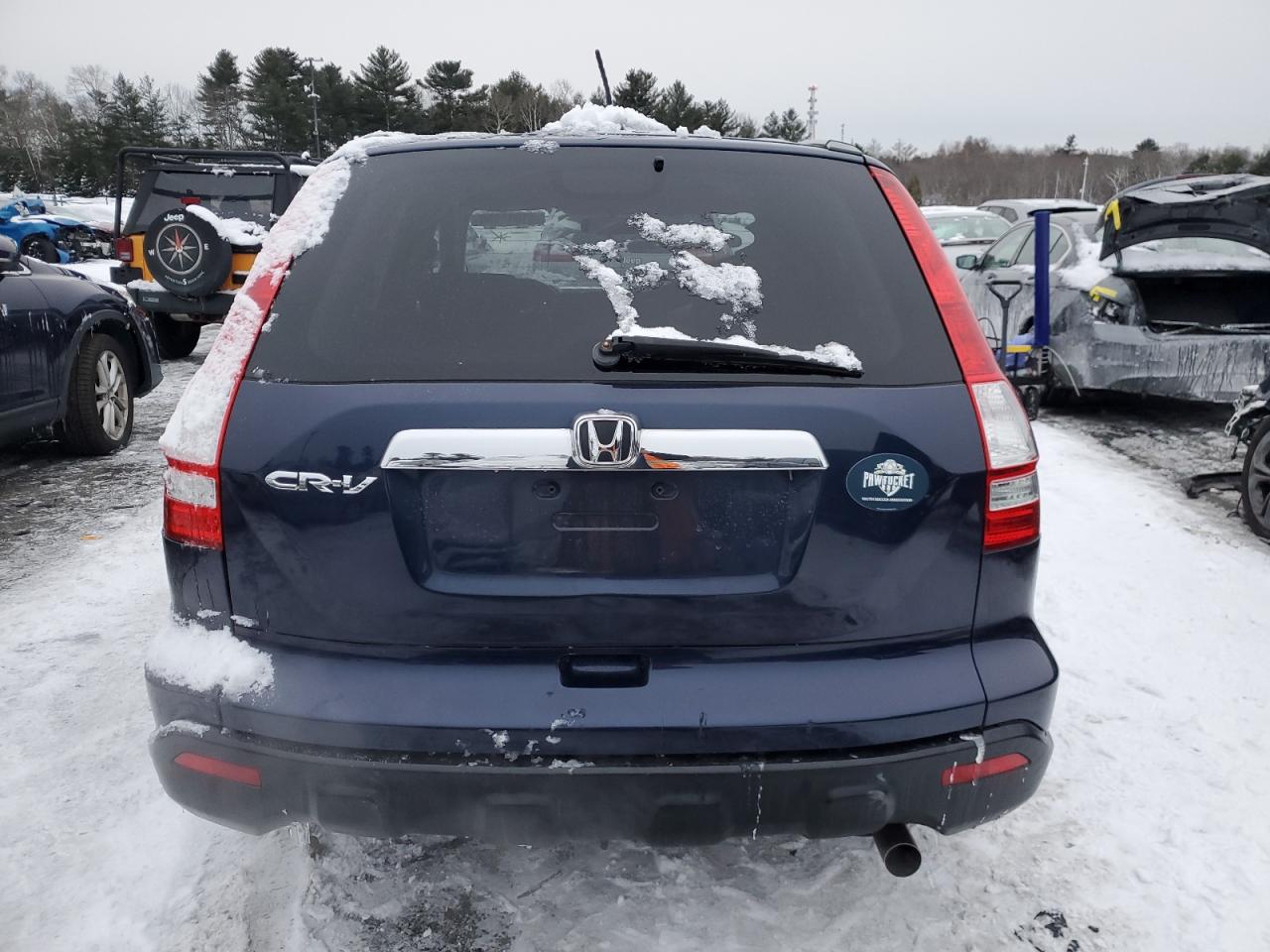 2007 Honda CR-V VIN JHLRE48707C000352 Copart auction photo, front end / side damage thumbnail 6