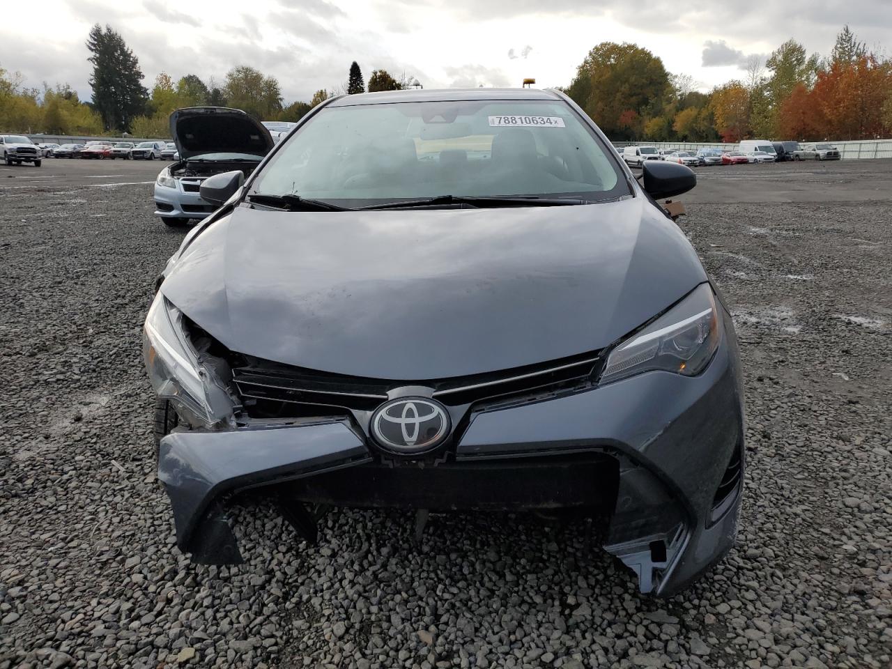 2018 Toyota Corolla VIN 5YFBURHE8JP767233 Copart auction photo, front end / side damage thumbnail 5