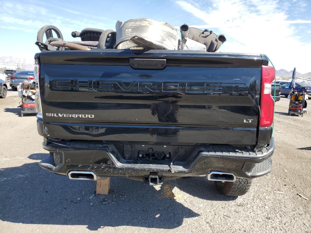 2022 Chevrolet Silverado VIN 3GCUDFEL4NG586071 Copart auction photo, all over damage thumbnail 6