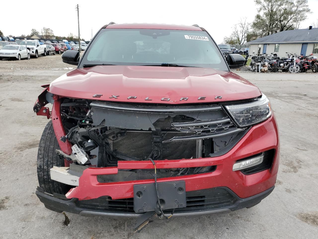 2022 Ford Explorer VIN 1FMSK8DH2NGA71115 Copart auction photo, front end damage thumbnail 5