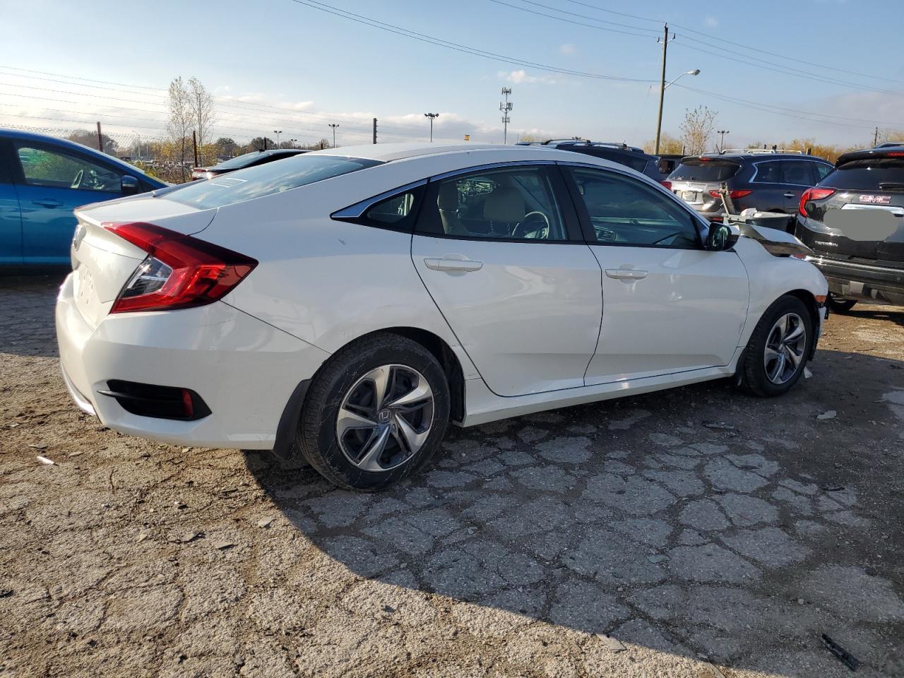 2019 Honda Civic VIN 2HGFC2F68KH515126 Copart auction photo, front end / side damage thumbnail 3