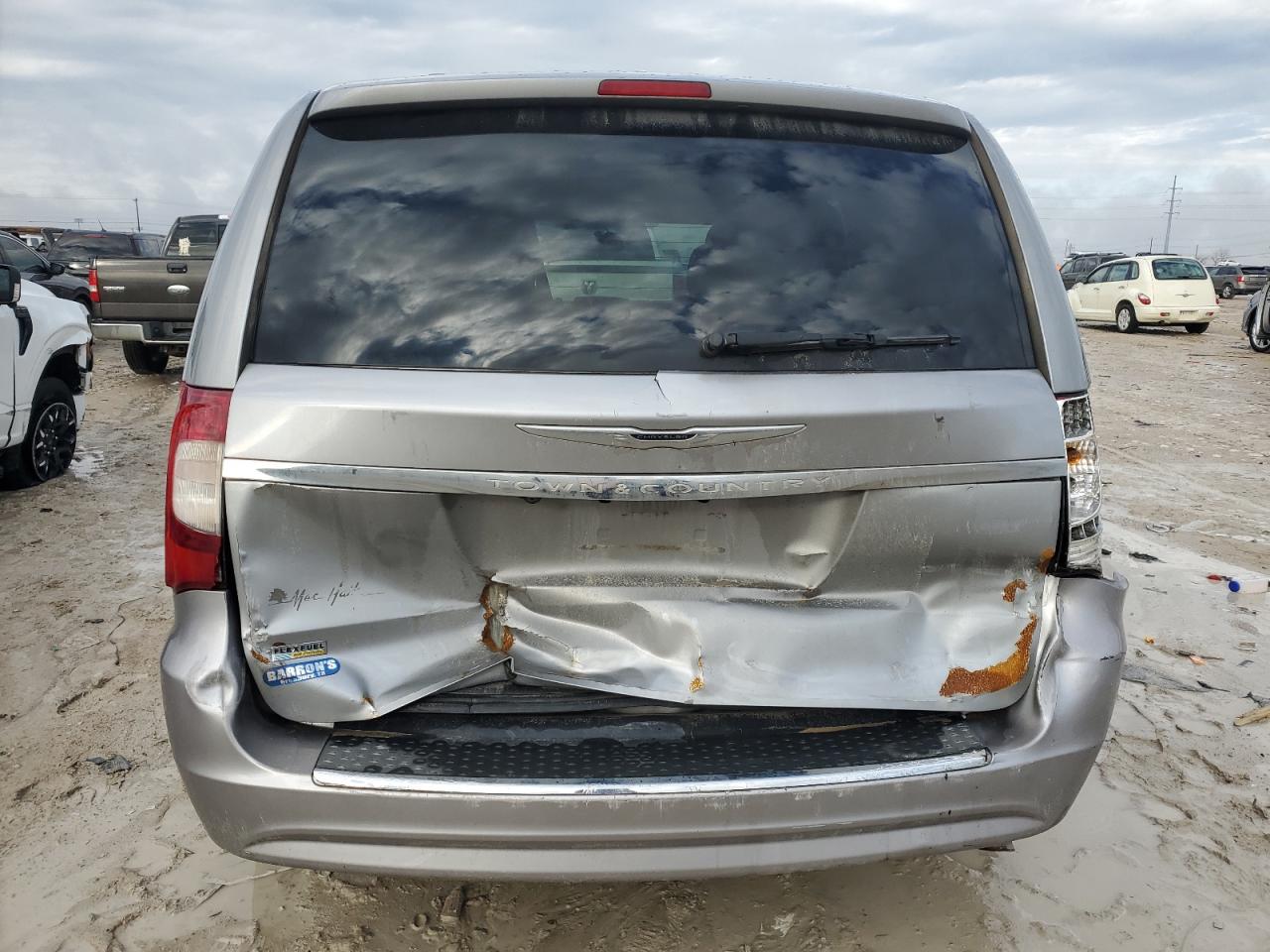 2014 Chrysler Town & Country VIN 2C4RC1BG1ER184425 Copart auction photo, rear end damage thumbnail 6