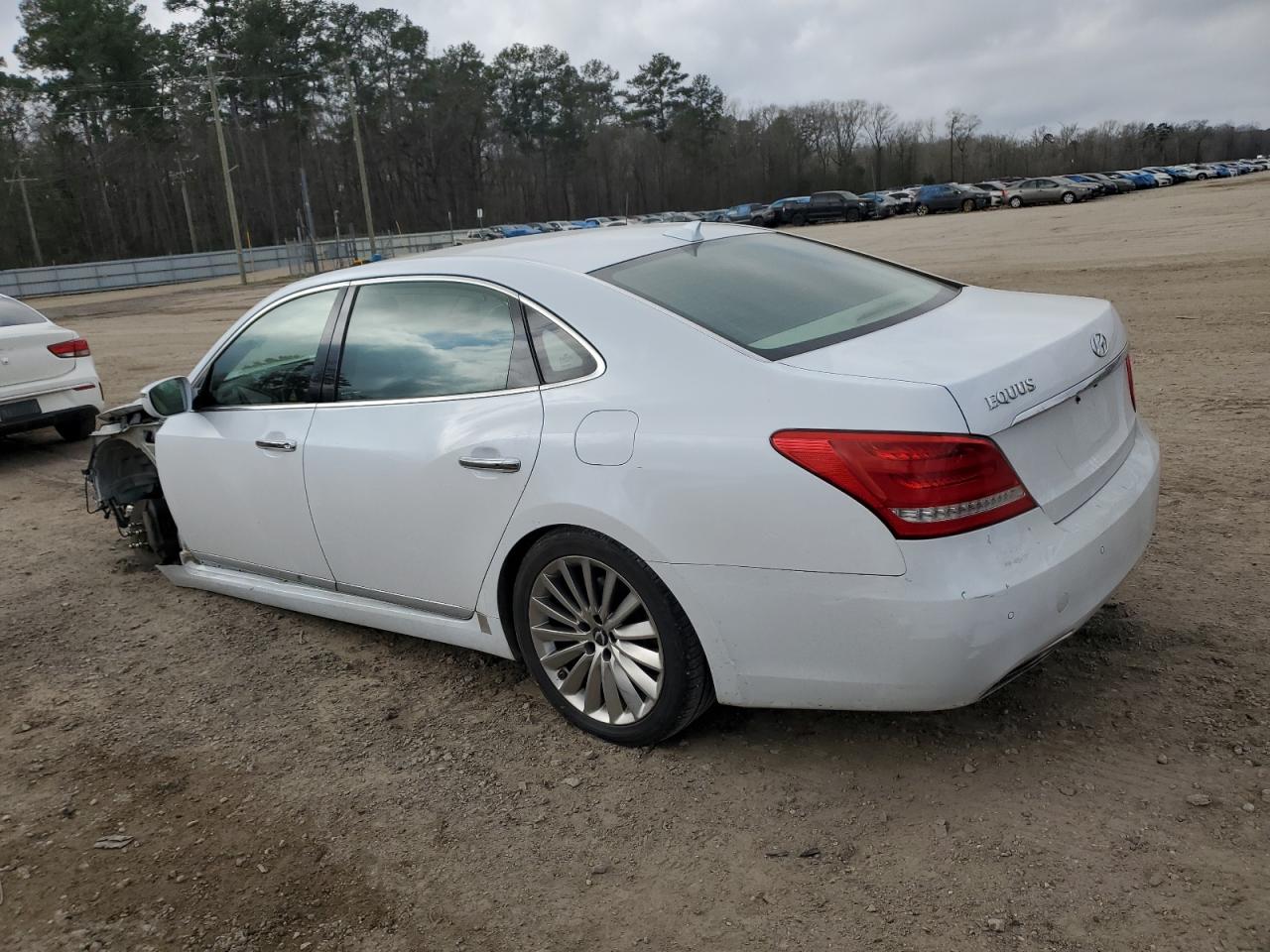 2014 Hyundai Equus VIN KMHGH4JH4EU083933 Copart auction photo, front end damage thumbnail 2