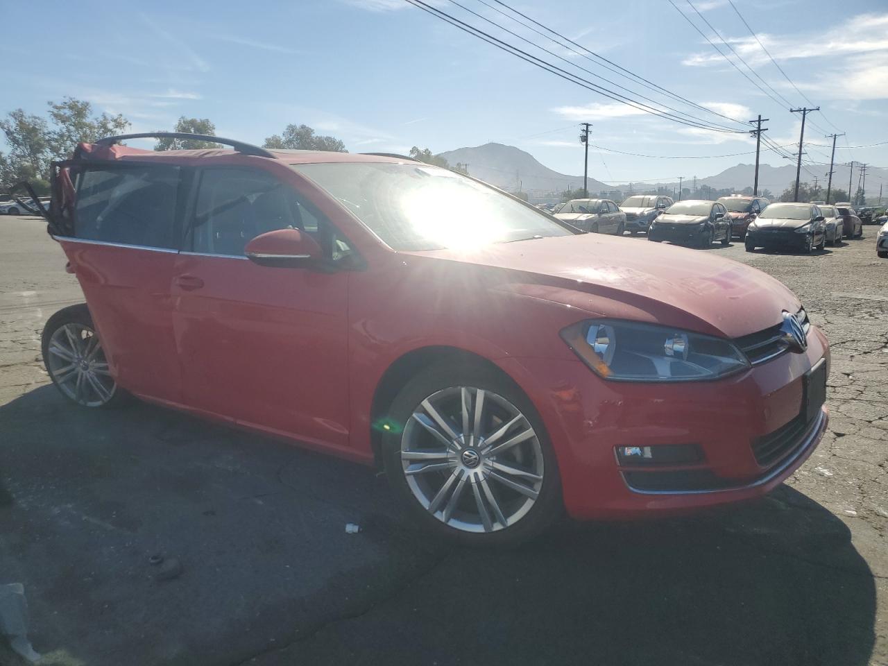 2015 Volkswagen Golf VIN 3VWCA7AU5FM516961 Copart auction photo, rear end / side damage thumbnail 4