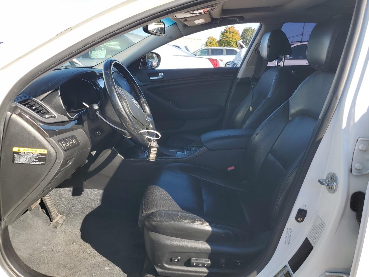 2014 KIA Cadenza VIN KNALN4D73E5137714 Copart auction photo, front end / side damage thumbnail 4