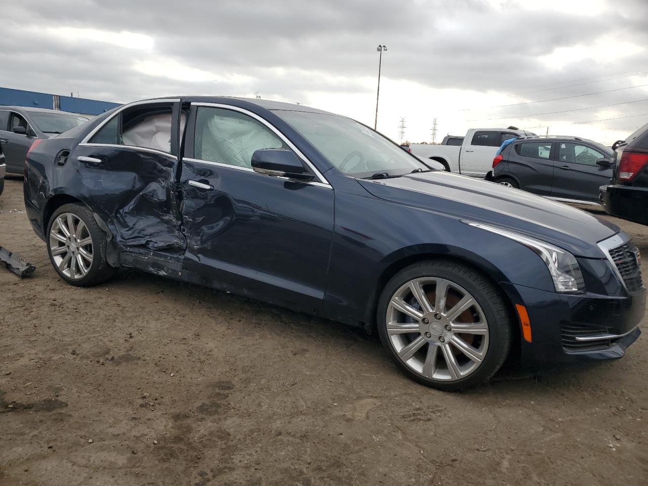 2018 Cadillac ATS VIN 1G6AF5RX0J0168449 Copart auction photo, side damage thumbnail 4