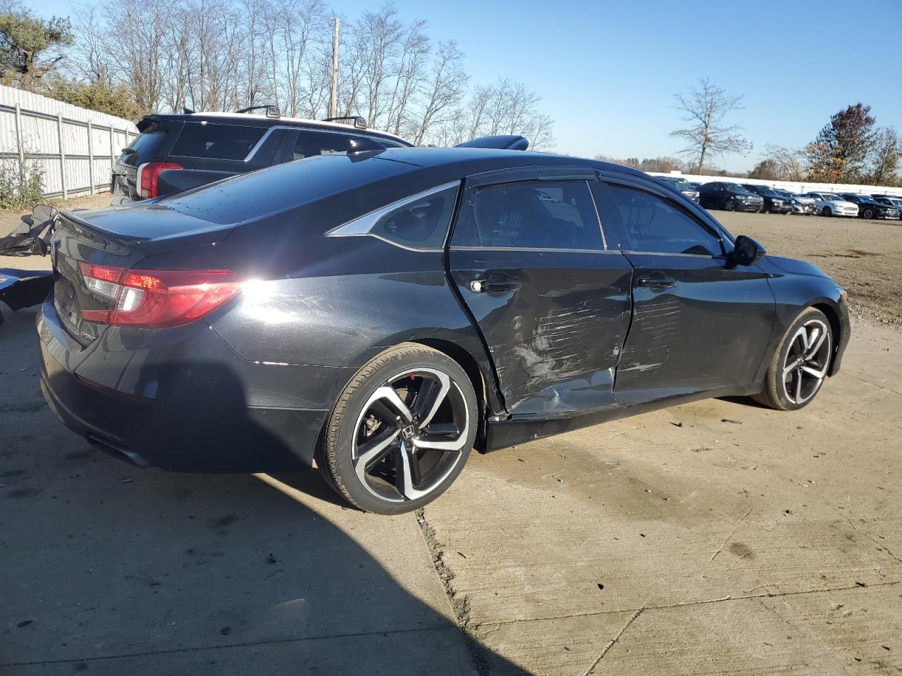 2019 Honda Accord VIN 1HGCV1F31KA096628 Copart auction photo, side damage thumbnail 3