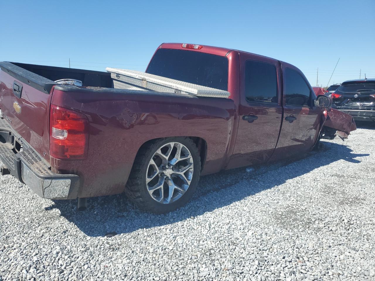 2013 Chevrolet Silverado VIN 3GCPKSE7XDG381089 Copart auction photo, all over damage thumbnail 3