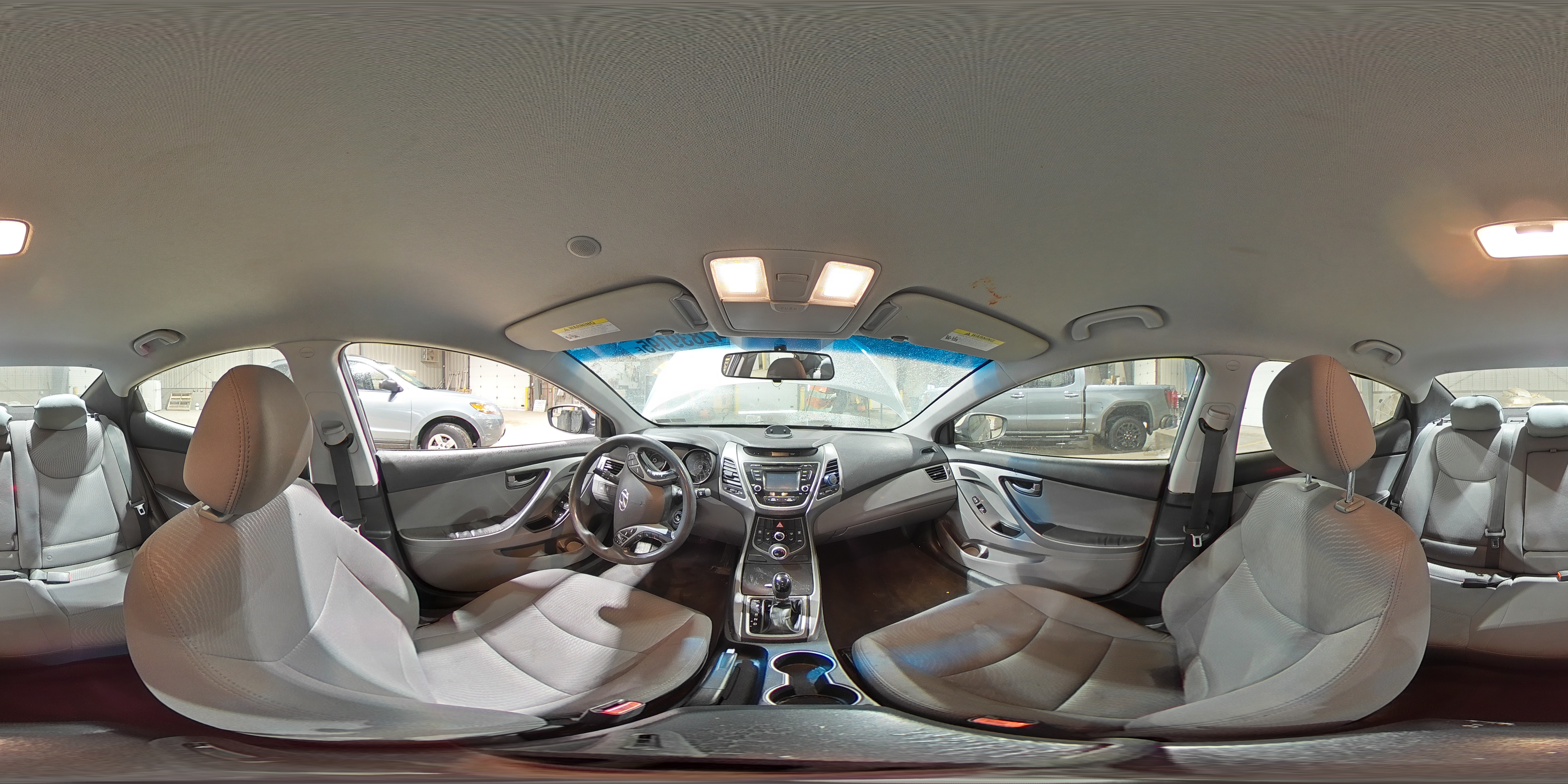 2015 Hyundai Elantra VIN 5NPDH4AE6FH581768 Copart auction photo, side / front end damage thumbnail 12
