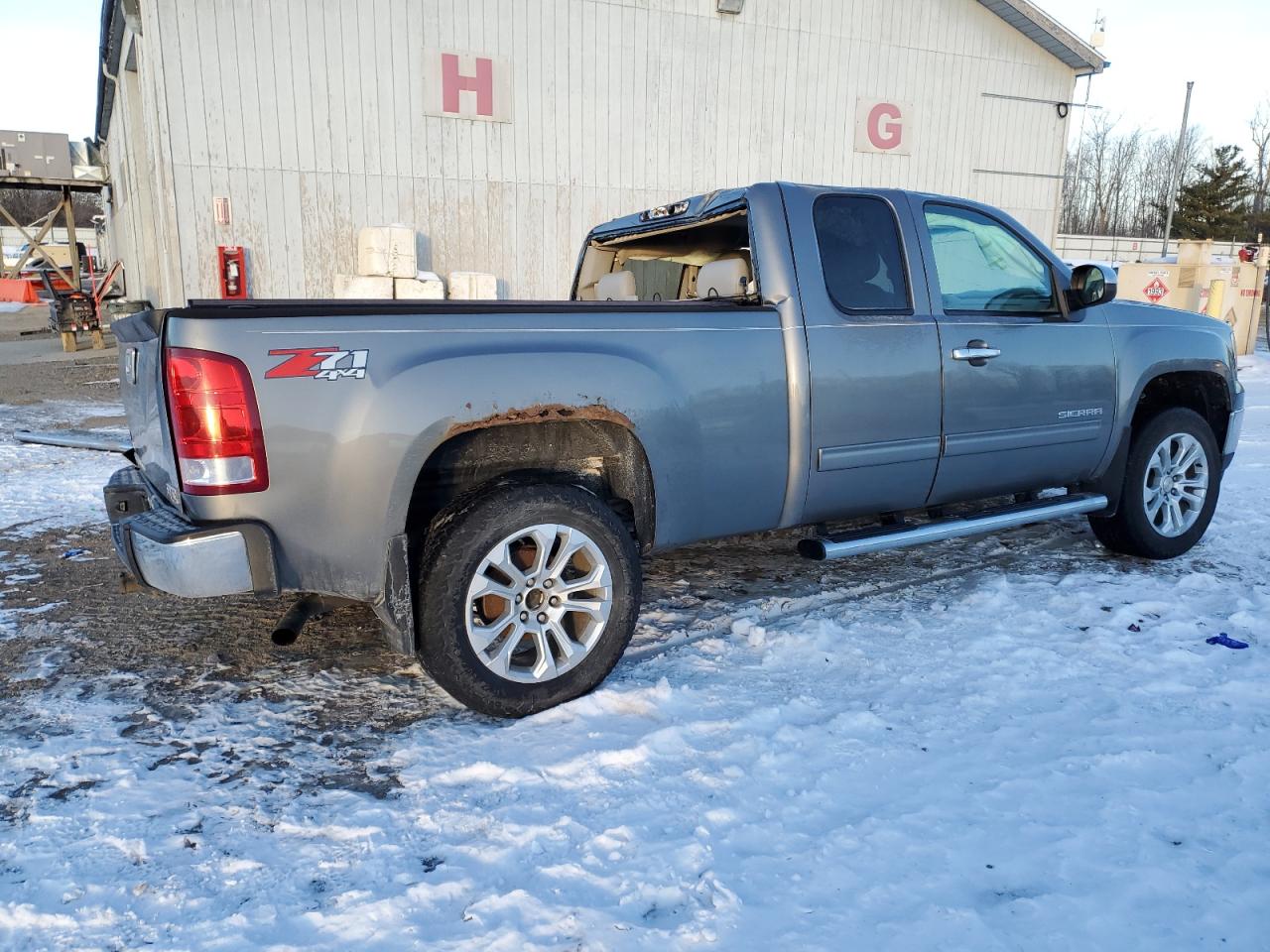 2012 GMC Sierra VIN 1GTR2VE76CZ306964 Copart auction photo, rollover damage thumbnail 3