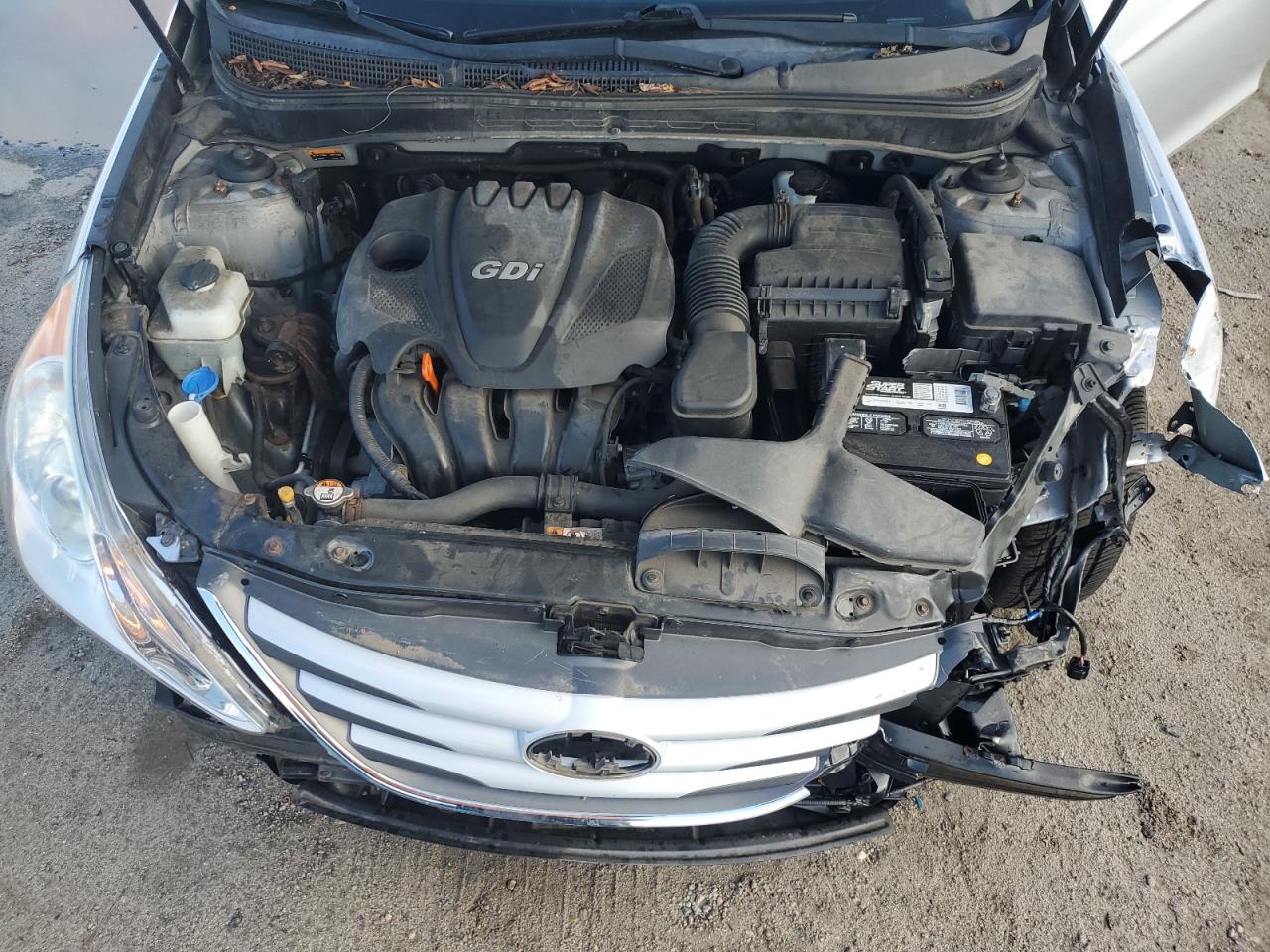 2014 Hyundai Sonata VIN 5NPEB4AC8EH895330 Copart auction photo, front end / side damage thumbnail 13