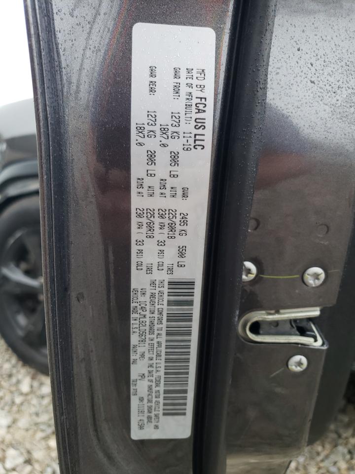 2020 Jeep Grand Cherokee VIN 1C4PJMLB2LD567811 Copart auction photo, front end / side damage thumbnail 15