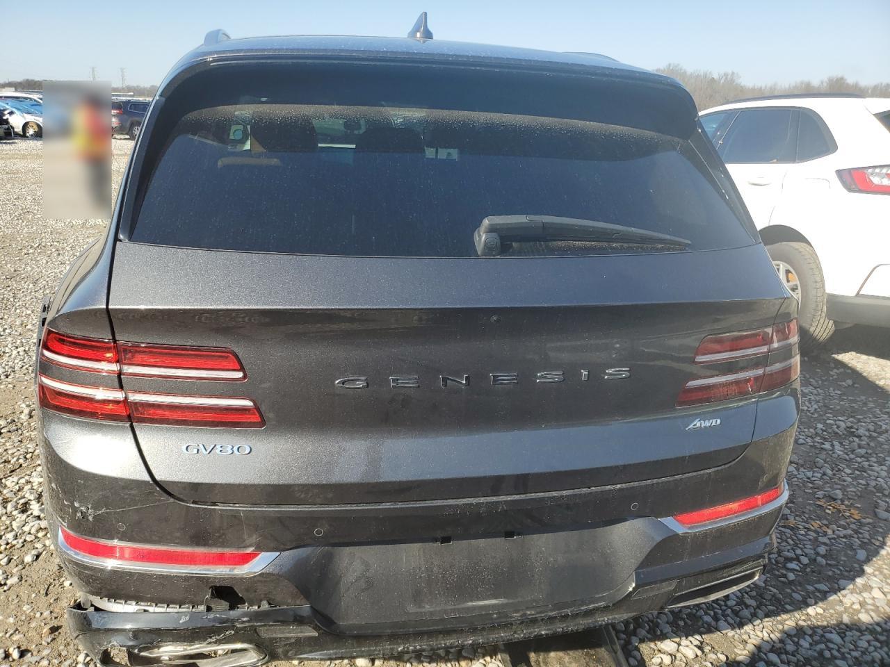 2023 Genesis Gv80 VIN KMUHBDSB9PU124092 Copart auction photo, side / rear end damage thumbnail 6