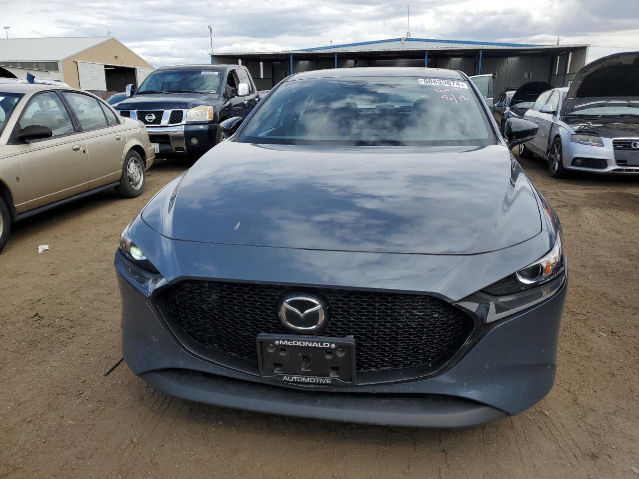 2023 Mazda 3 VIN JM1BPBLM9P1608795 Copart auction photo, side damage thumbnail 5