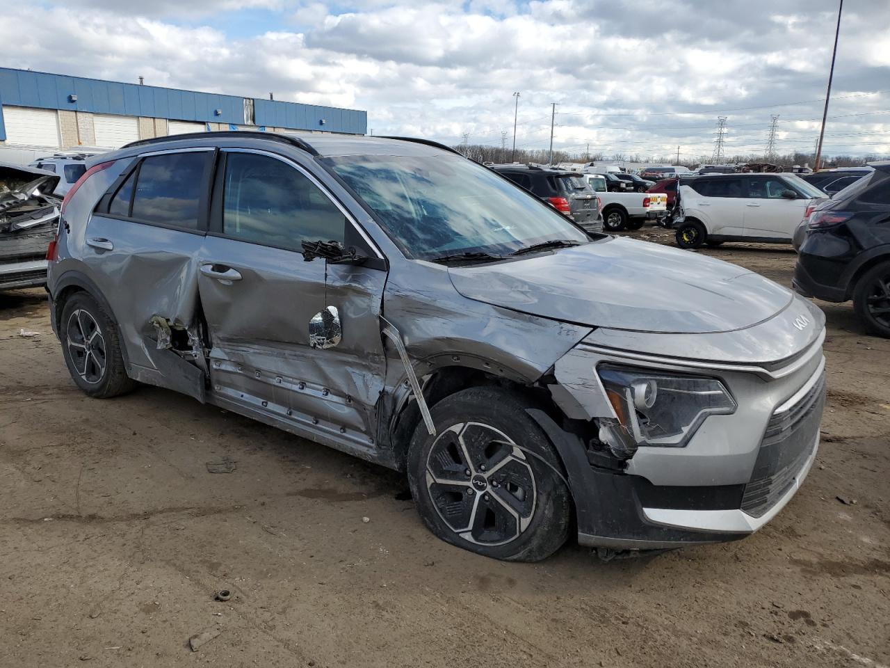 2023 KIA Niro VIN KNDCP3LE4P5086931 Copart auction photo, rear end / all over damage thumbnail 4