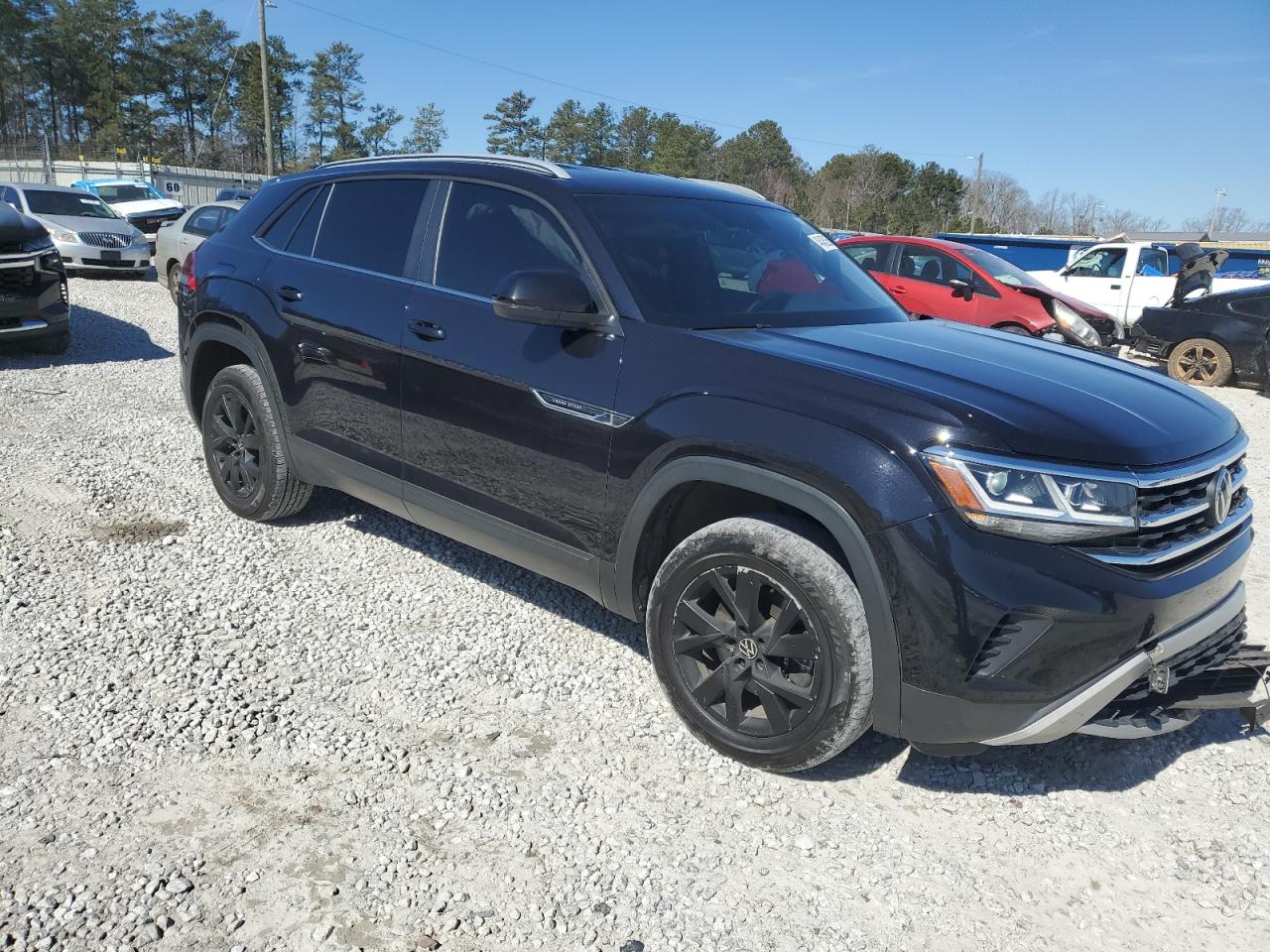 2021 Volkswagen Atlas VIN 1V2AC2CA9MC225774 Copart auction photo, front end damage thumbnail 4