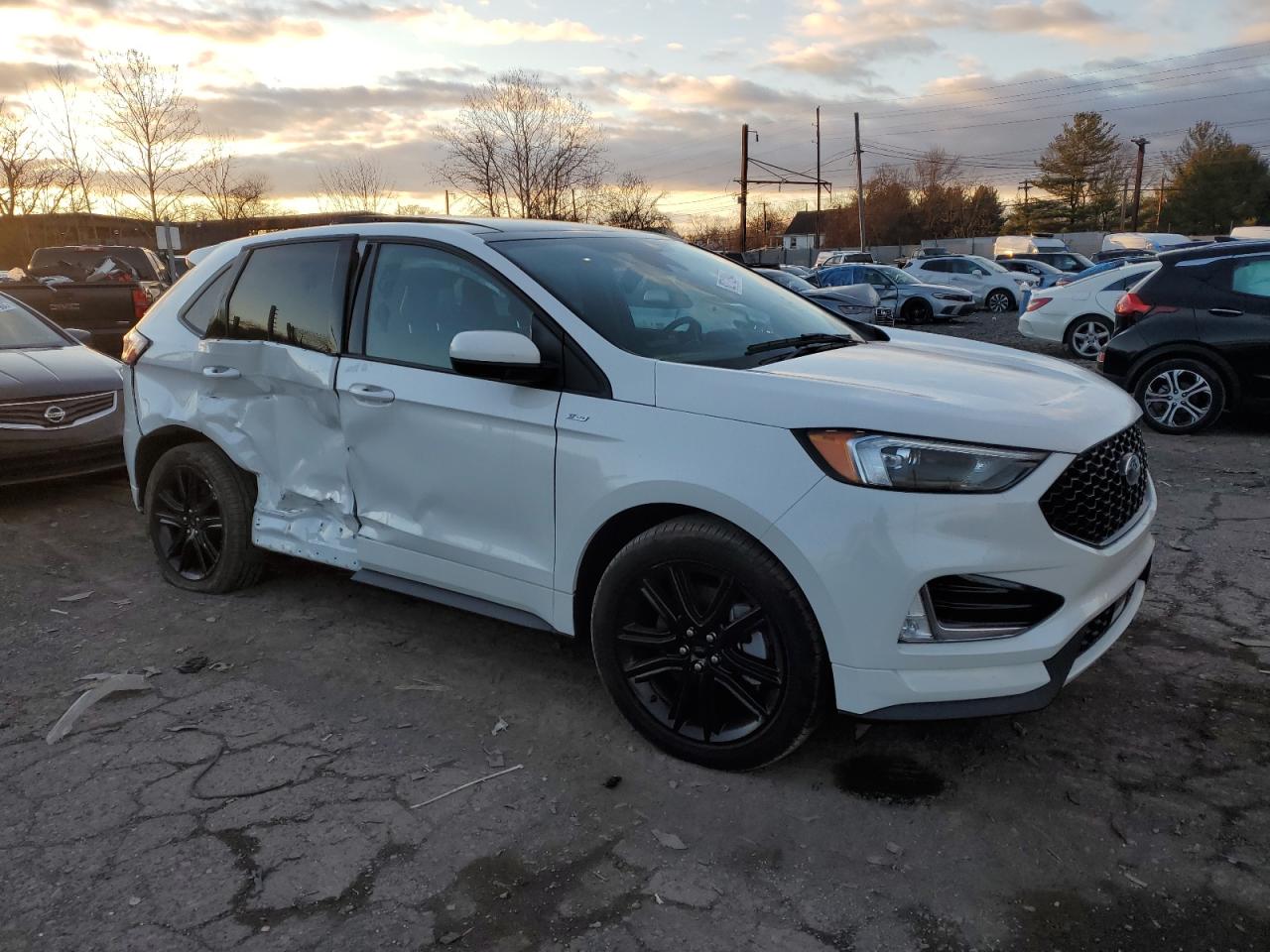 2022 Ford Edge VIN 2FMPK4J90NBA22465 Copart auction photo, side / rear end damage thumbnail 4