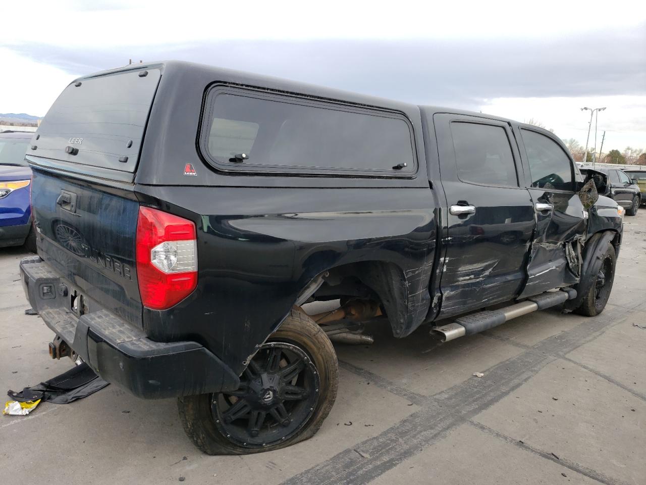 2019 Toyota Tundra VIN 5TFAY5F11KX802576 Copart auction photo, side / rear end damage thumbnail 3