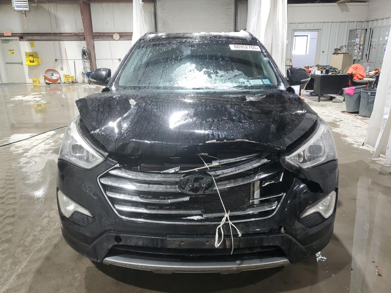 2014 Hyundai Santa Fe VIN KM8SRDHF0EU085416 Copart auction photo, front end damage thumbnail 5