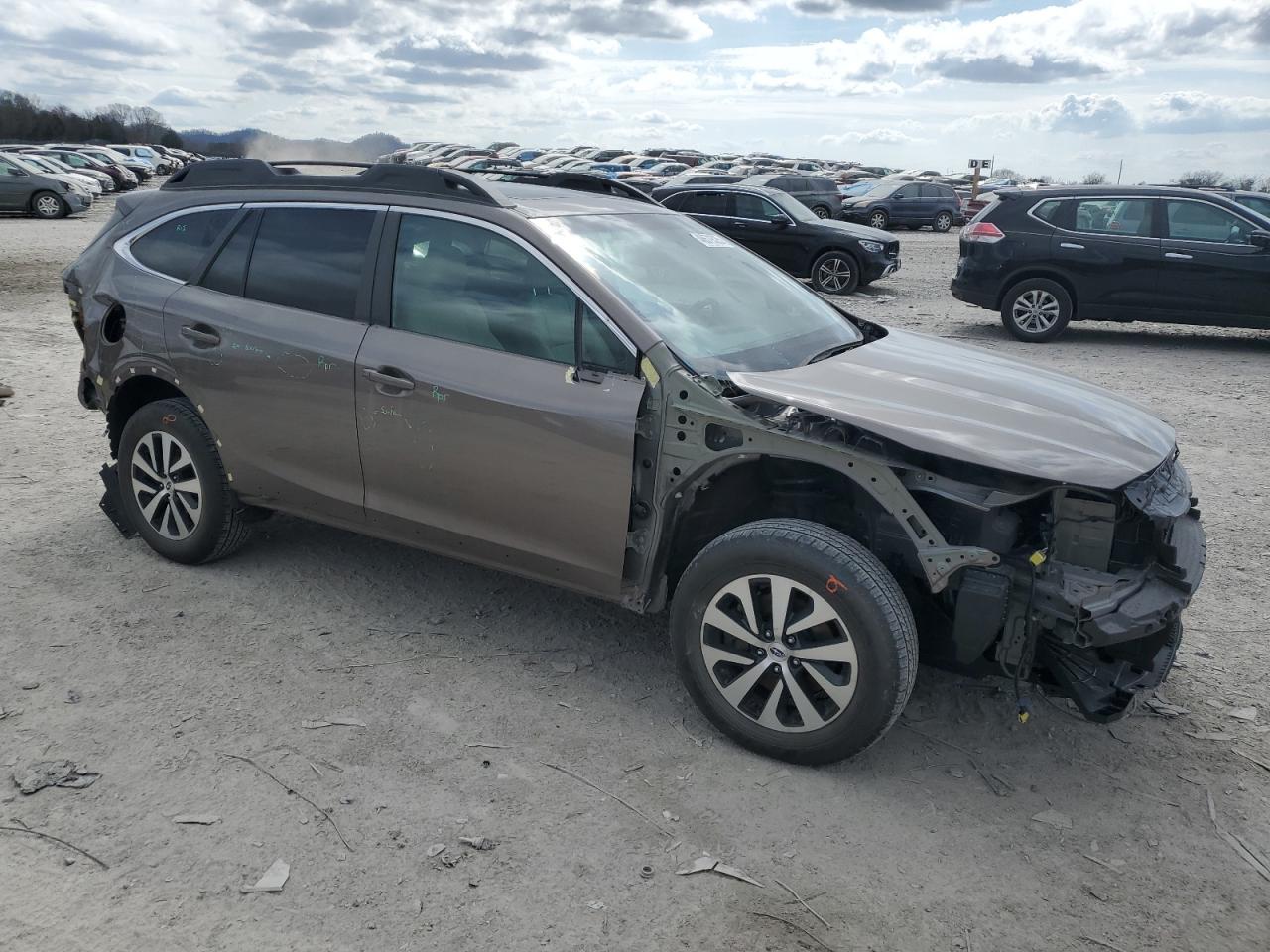 2021 Subaru Outback VIN 4S4BTAFC1M3223333 Copart auction photo, rear end / rejected repair damage thumbnail 4