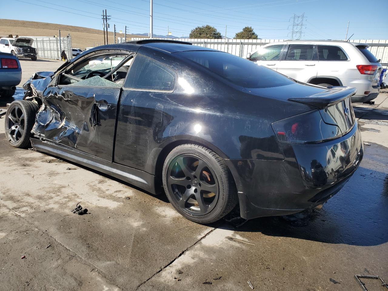 2007 Infiniti G VIN JNKCV54E67M903966 Copart auction photo, front end / side damage thumbnail 2