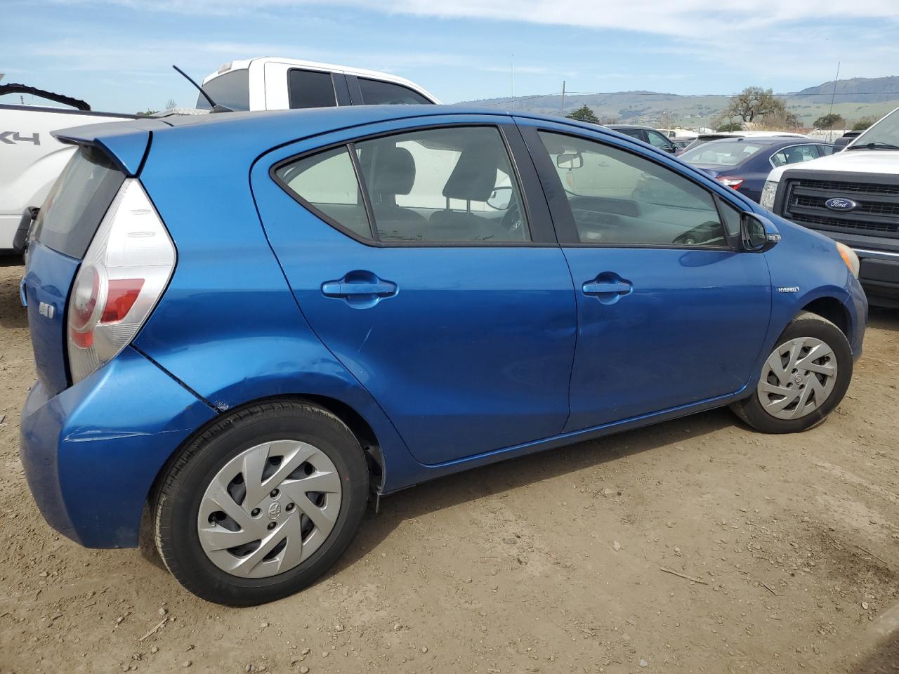 2013 Toyota Prius VIN JTDKDTB3XD1537240 Copart auction photo, rear end damage thumbnail 3