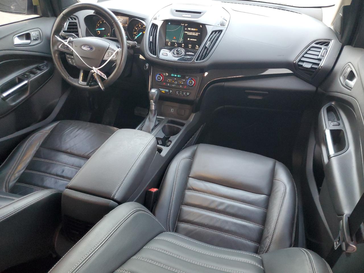 2017 Ford Escape VIN 1FMCU0J90HUD86420 Copart auction photo, front end / side damage thumbnail 8