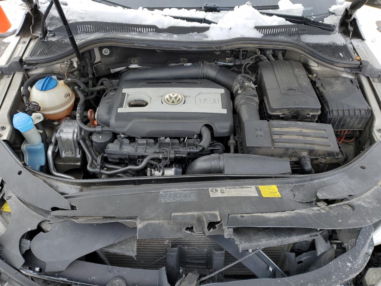 2010 Volkswagen Passat CC VIN WVWHP7AN7AE535624 Copart auction photo, front end damage thumbnail 11